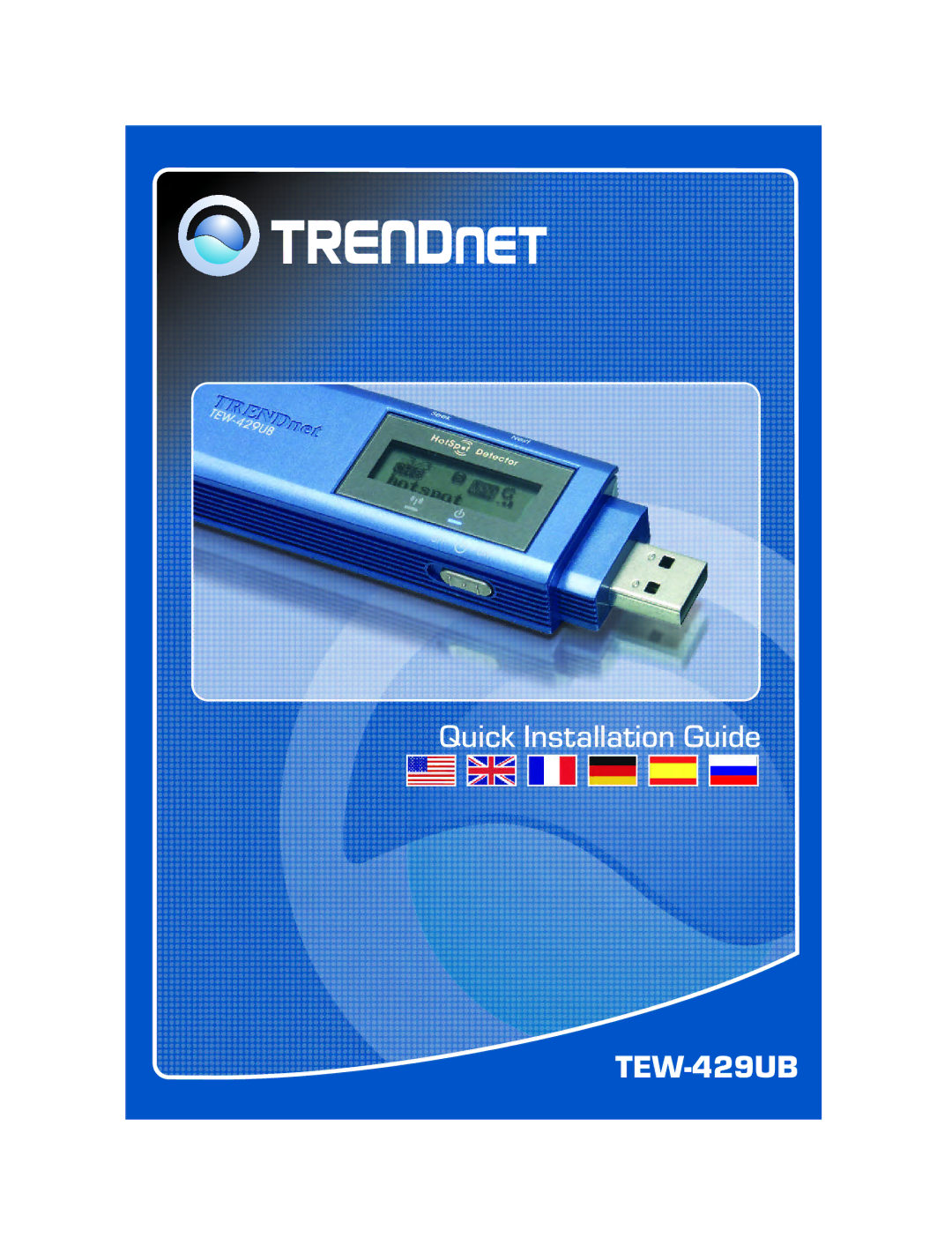 TRENDnet TEW-428UB manual TEW-429UB 