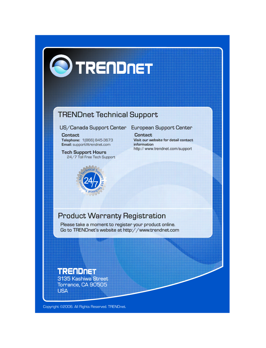 TRENDnet TEW-428UB manual Product Warranty Registration 