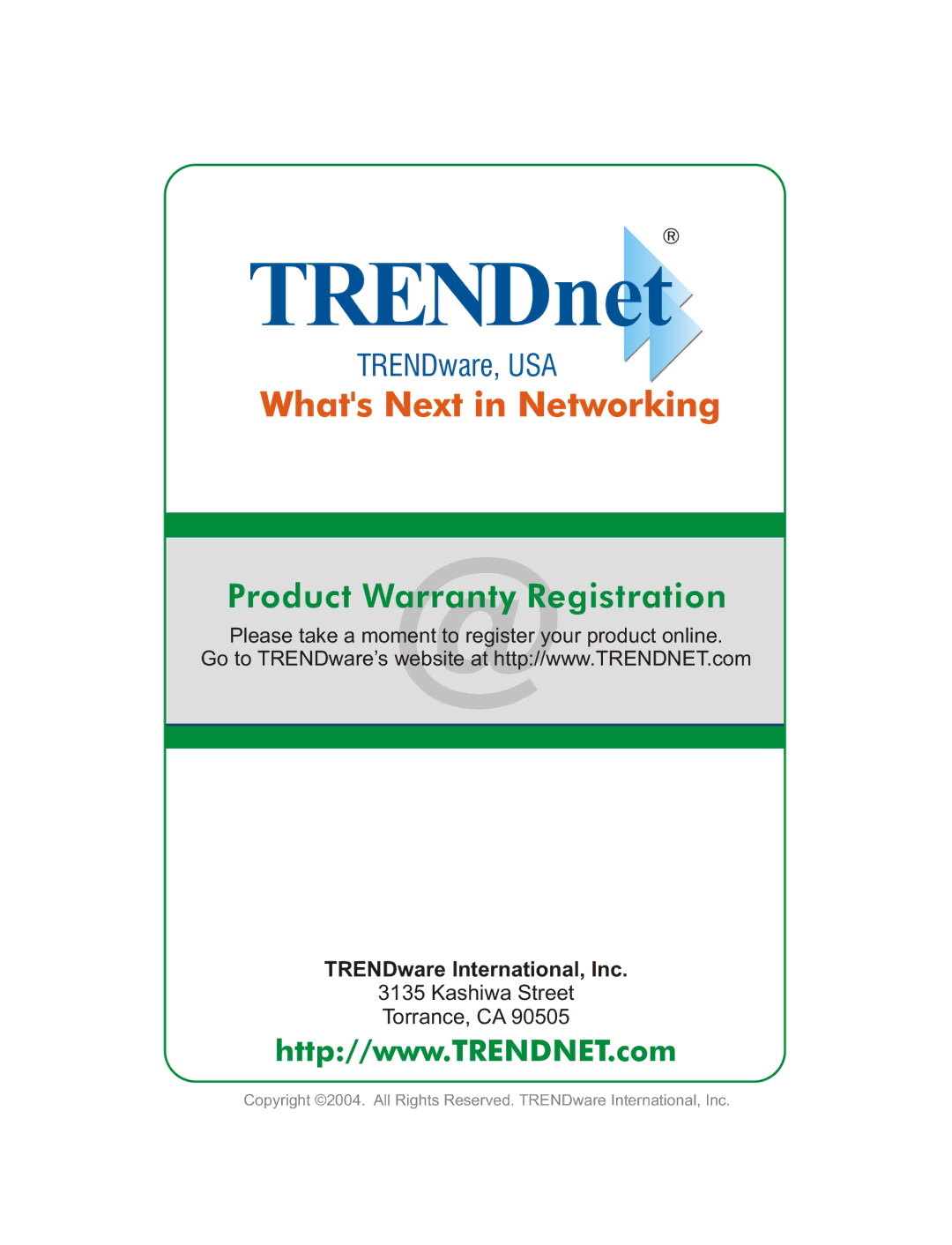 TRENDnet Wireless G LAN Access Point, TEW-430APB manual TRENDnet 