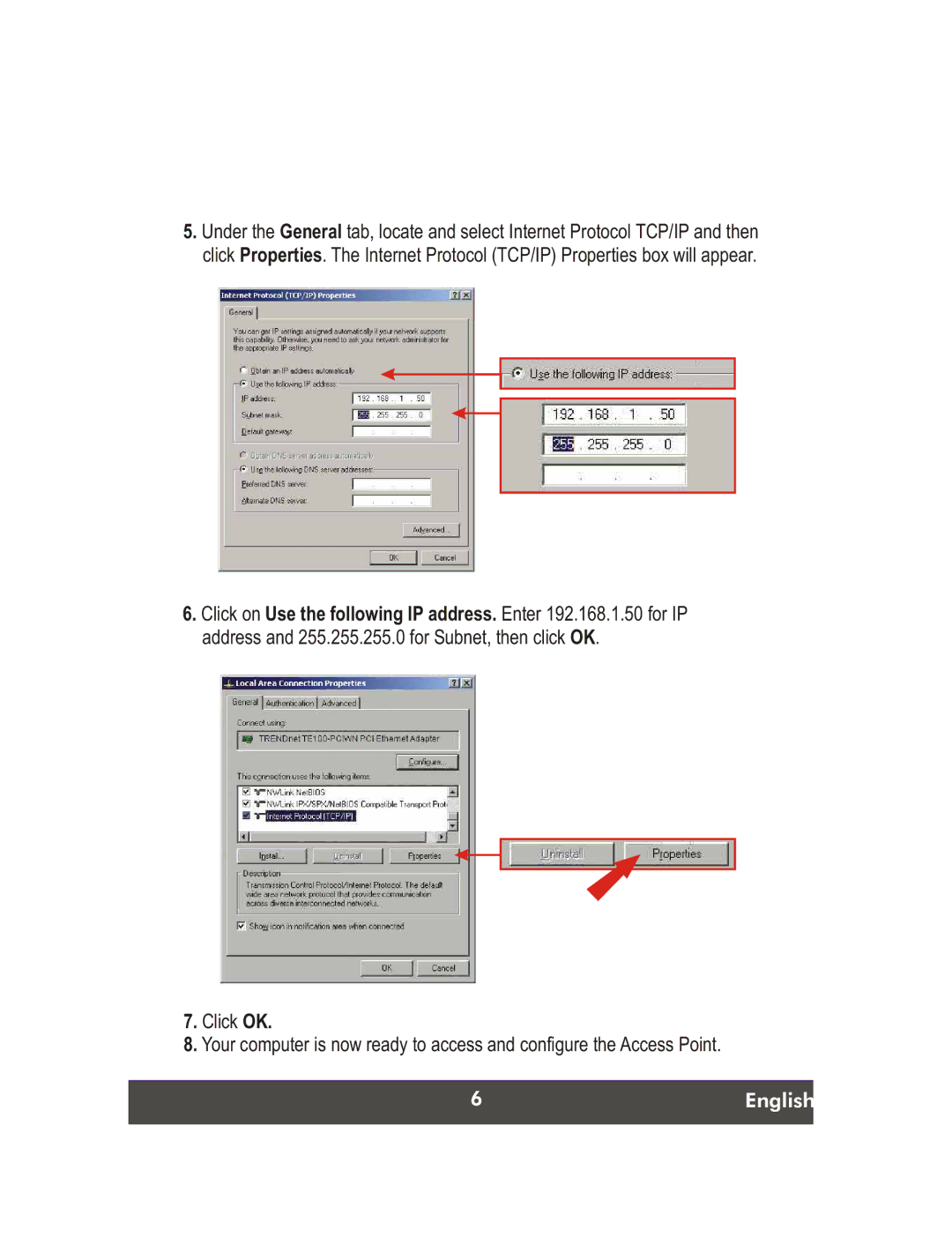 TRENDnet TEW-430APB, Wireless G LAN Access Point manual English 