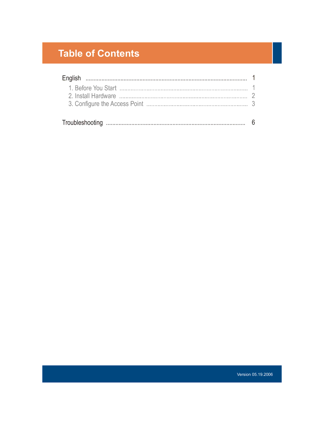 TRENDnet TEW-430APB manual Table of Contents 