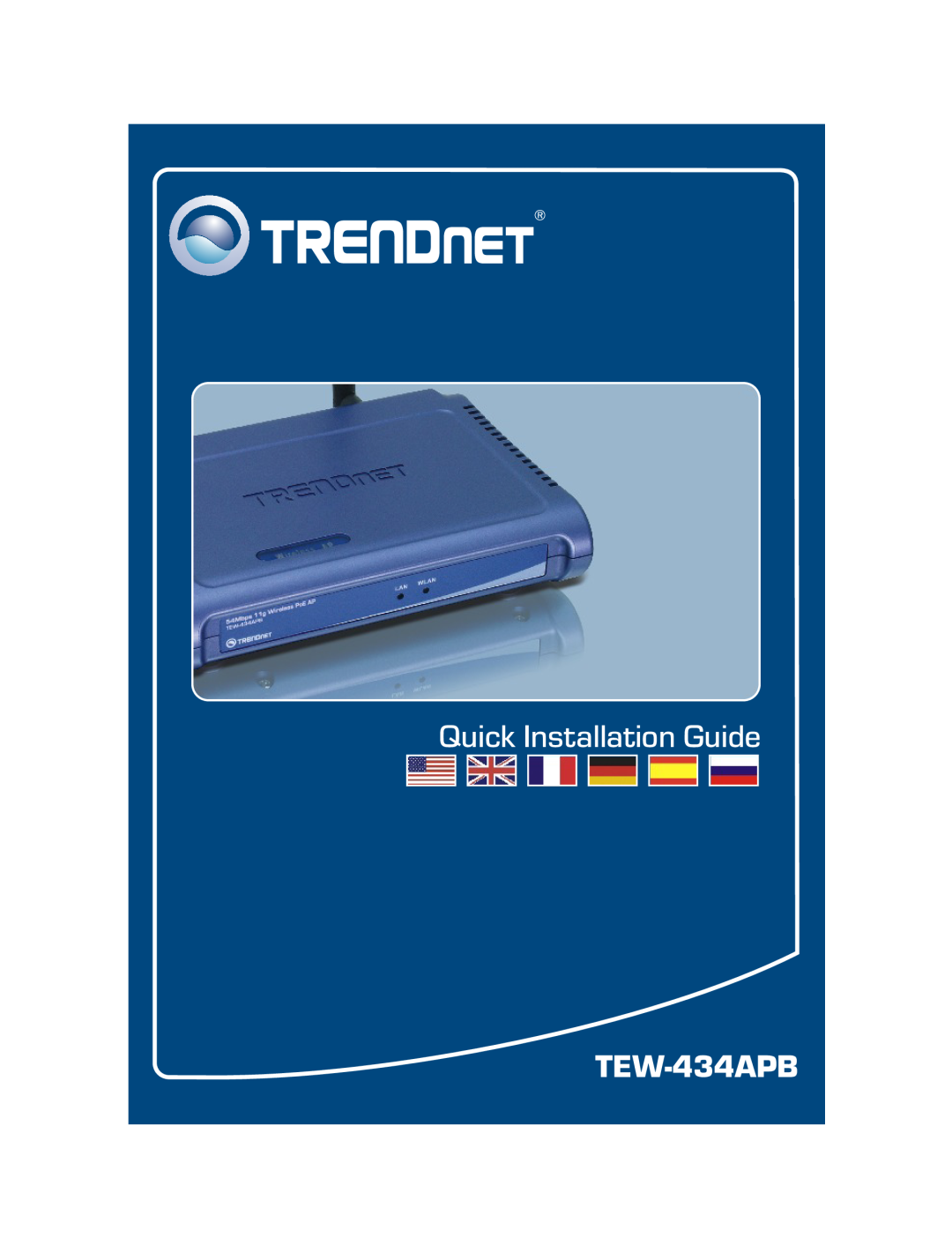 TRENDnet TEW-434APB manual Quick Installation Guide 