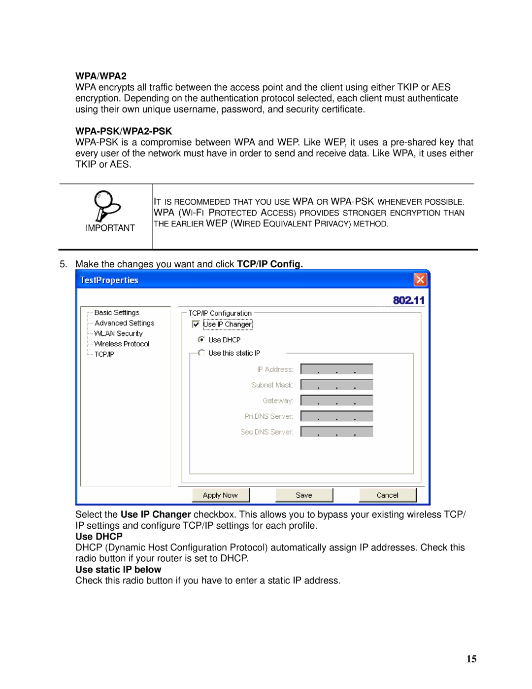 TRENDnet TEW-603PI manual WPA/WPA2 