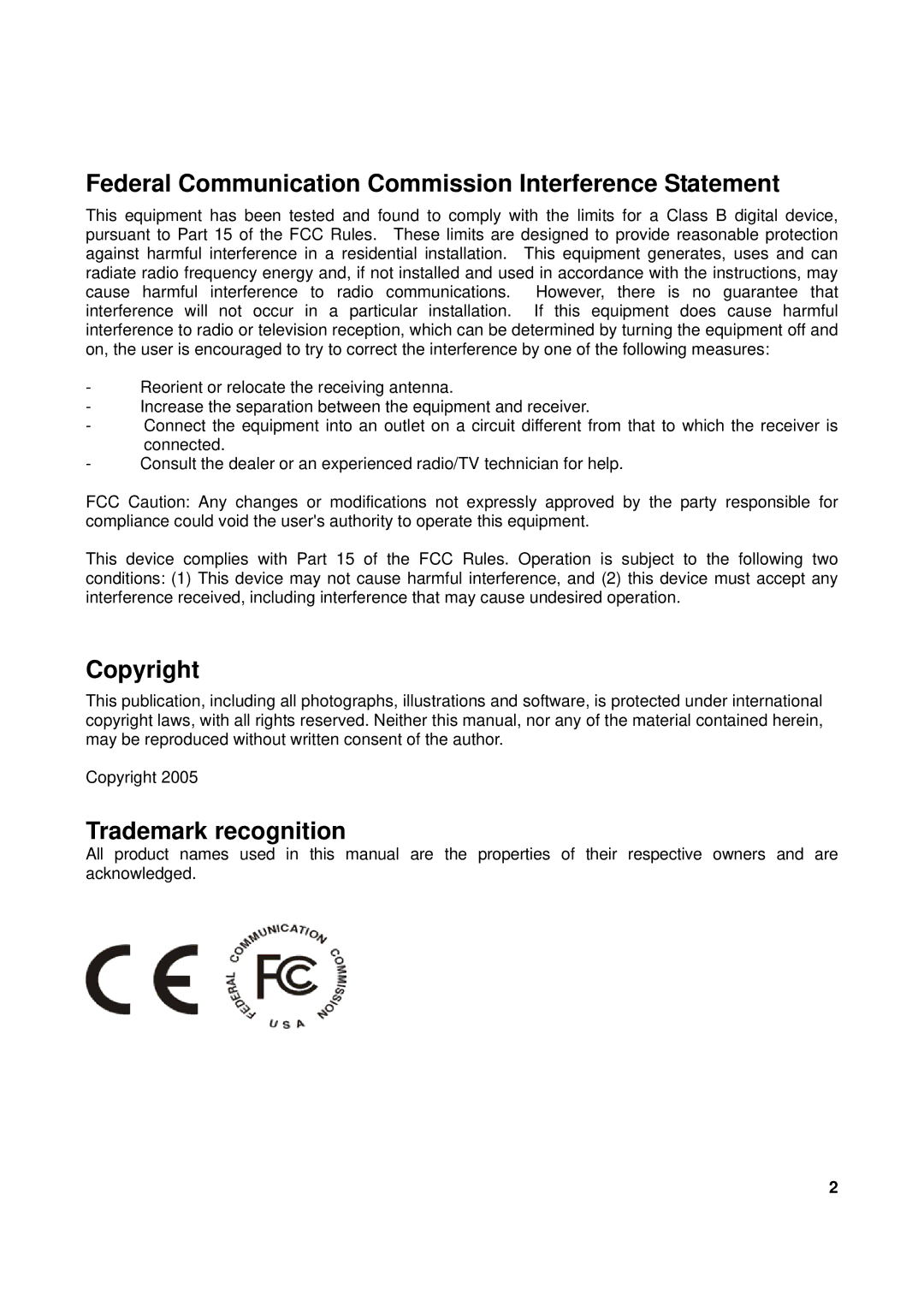 TRENDnet TEW-611BRP manual Federal Communication Commission Interference Statement 