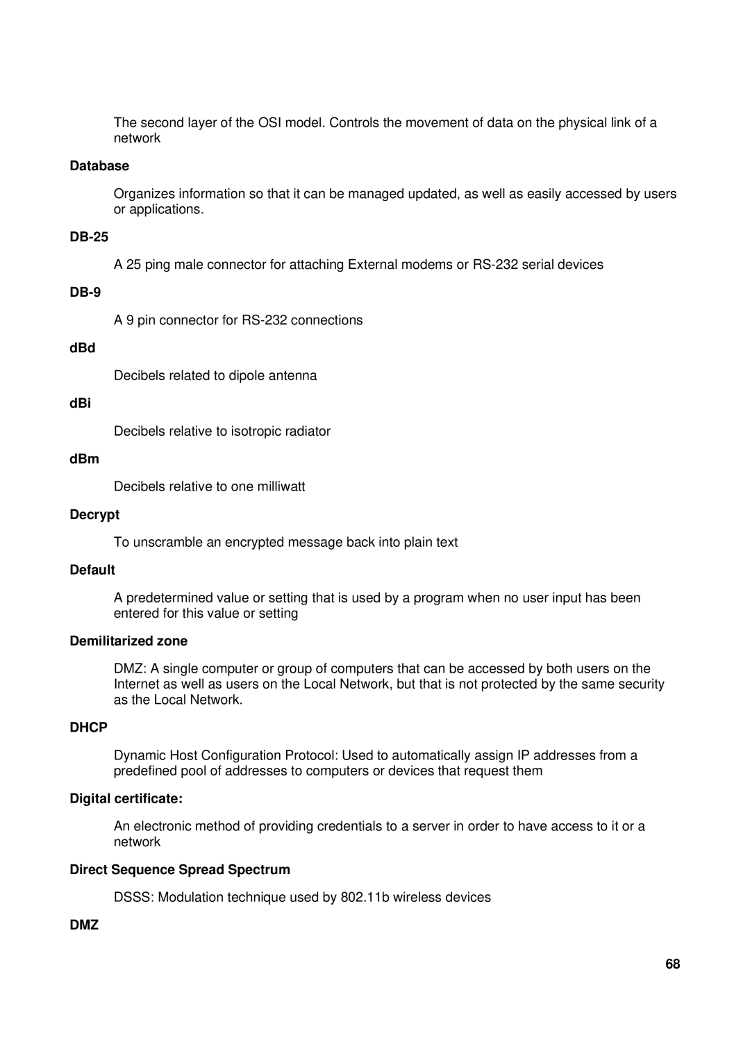 TRENDnet TEW-611BRP manual Dhcp, Dmz 