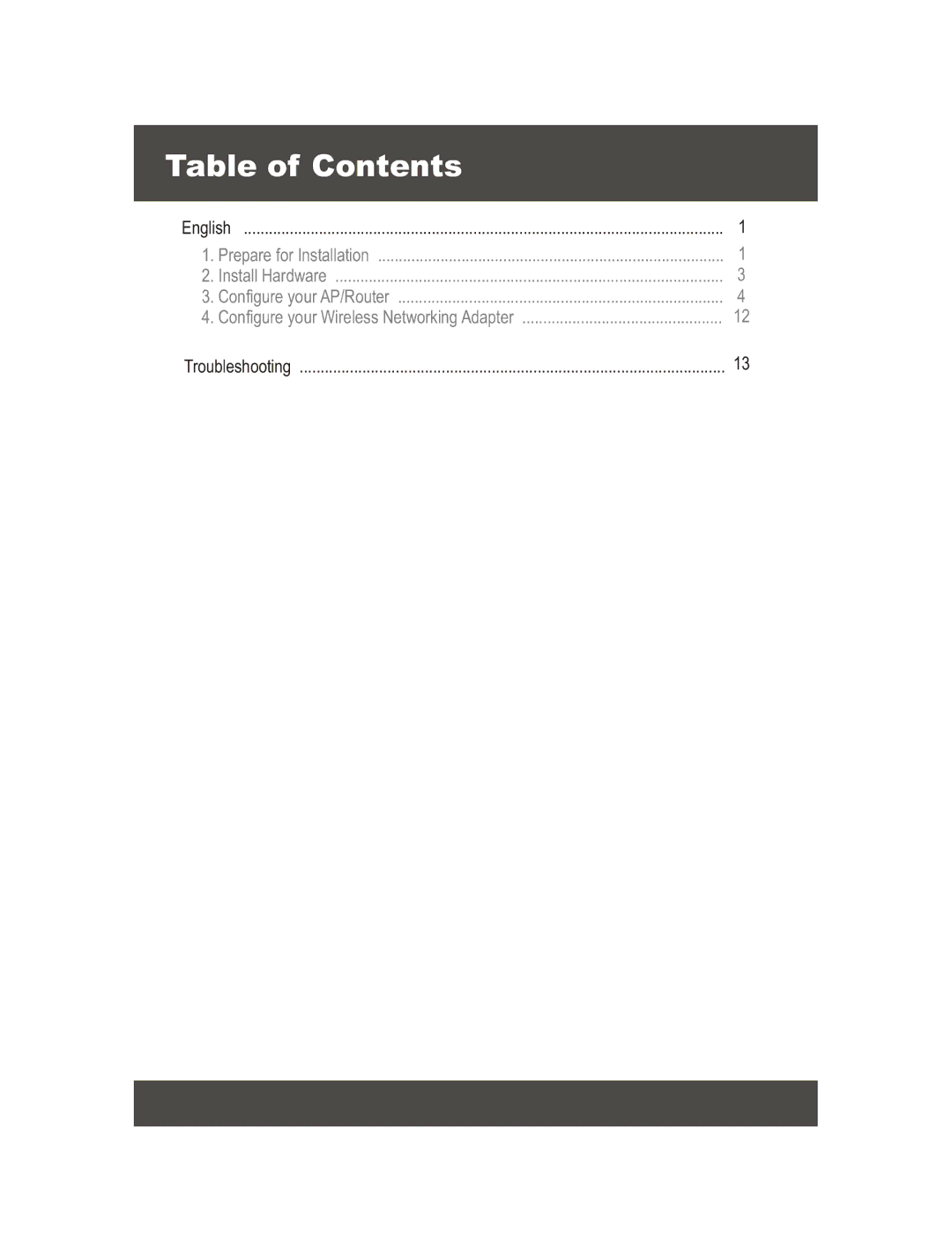 TRENDnet TEW-611BRP manual Table of Contents 