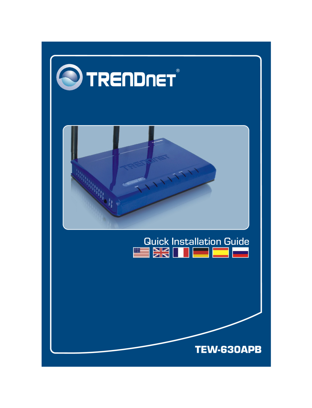 TRENDnet TEW-630APB manual Quick Installation Guide 