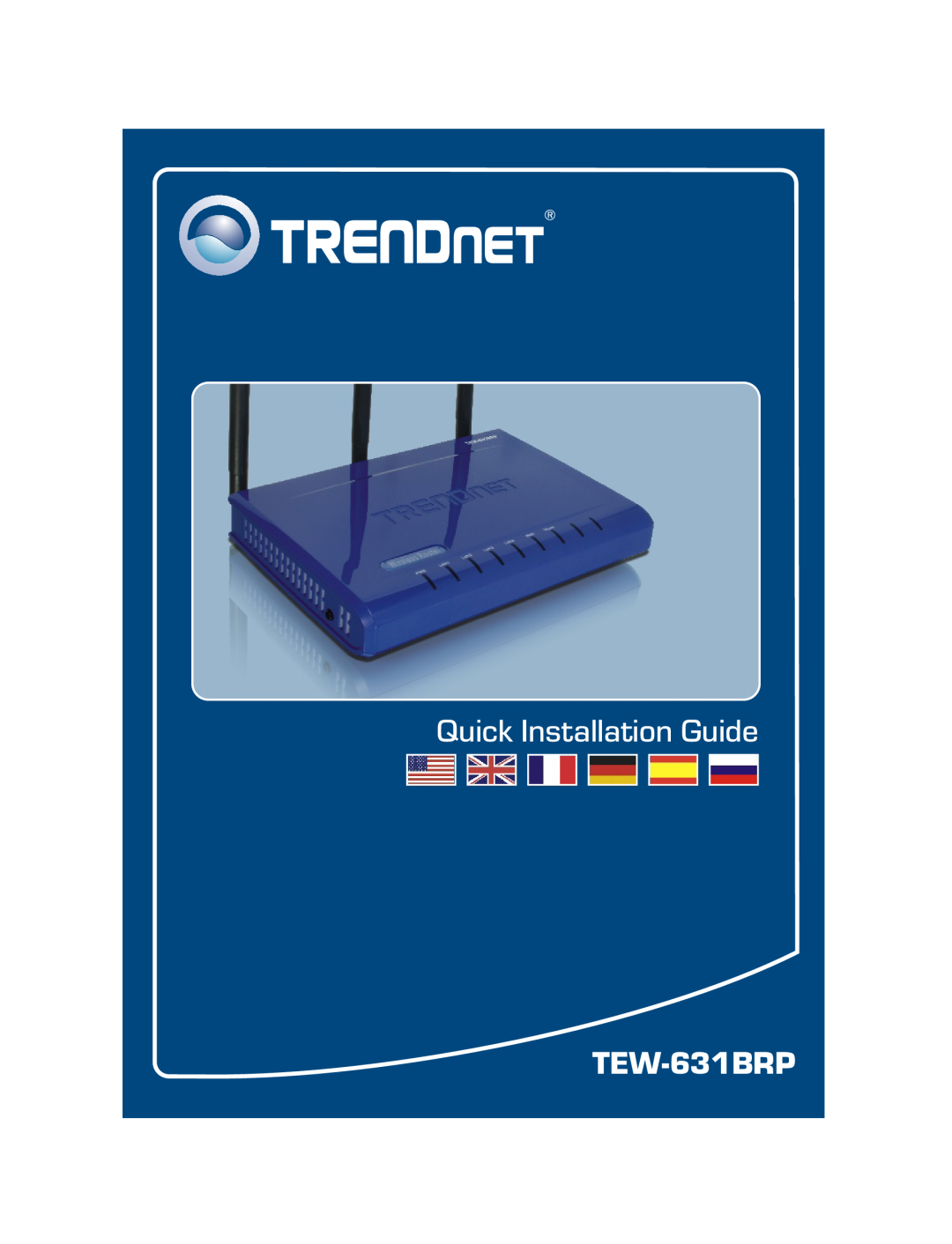 TRENDnet TEW-631BRP manual Quick Installation Guide 