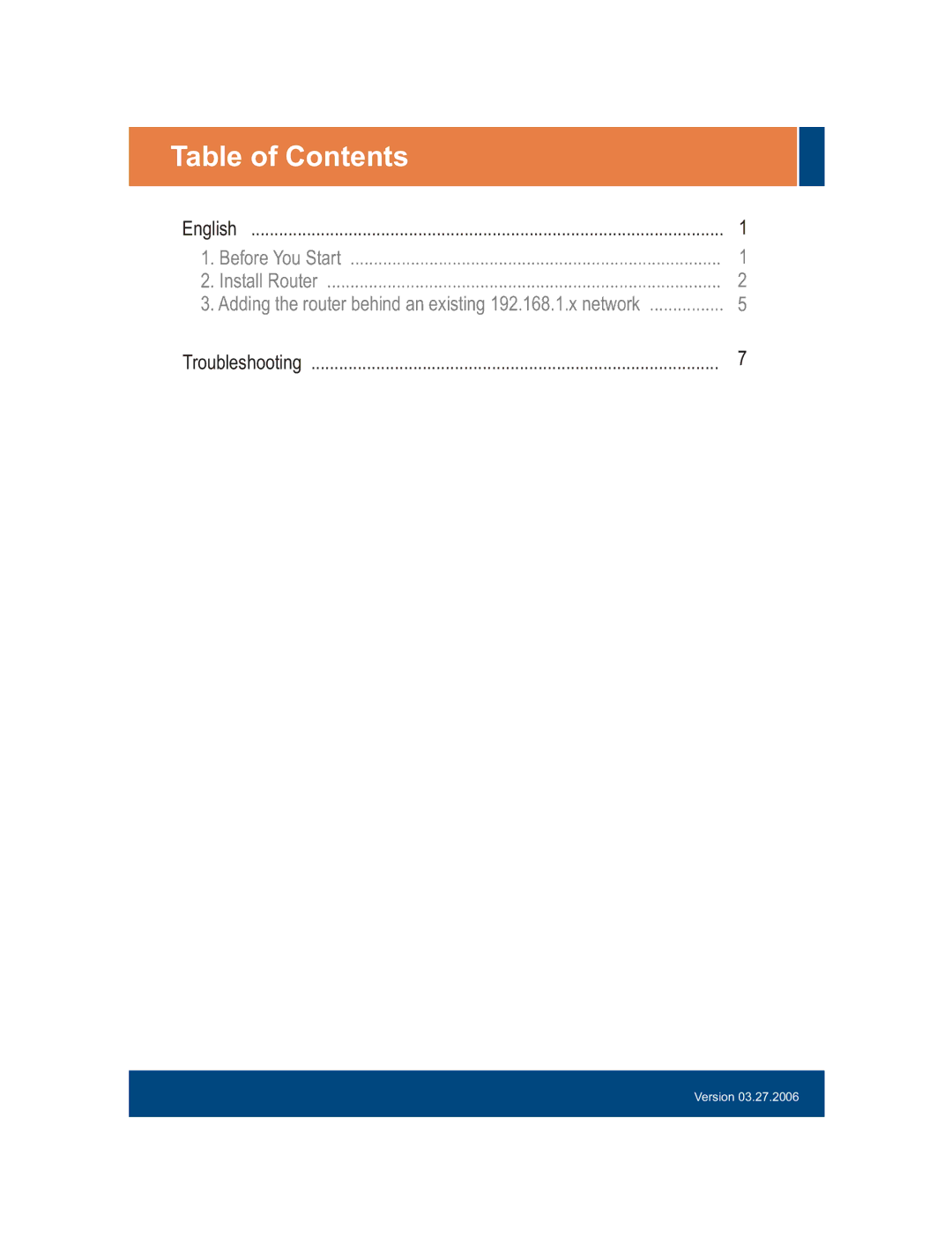 TRENDnet TEW-631BRP manual Table of Contents 