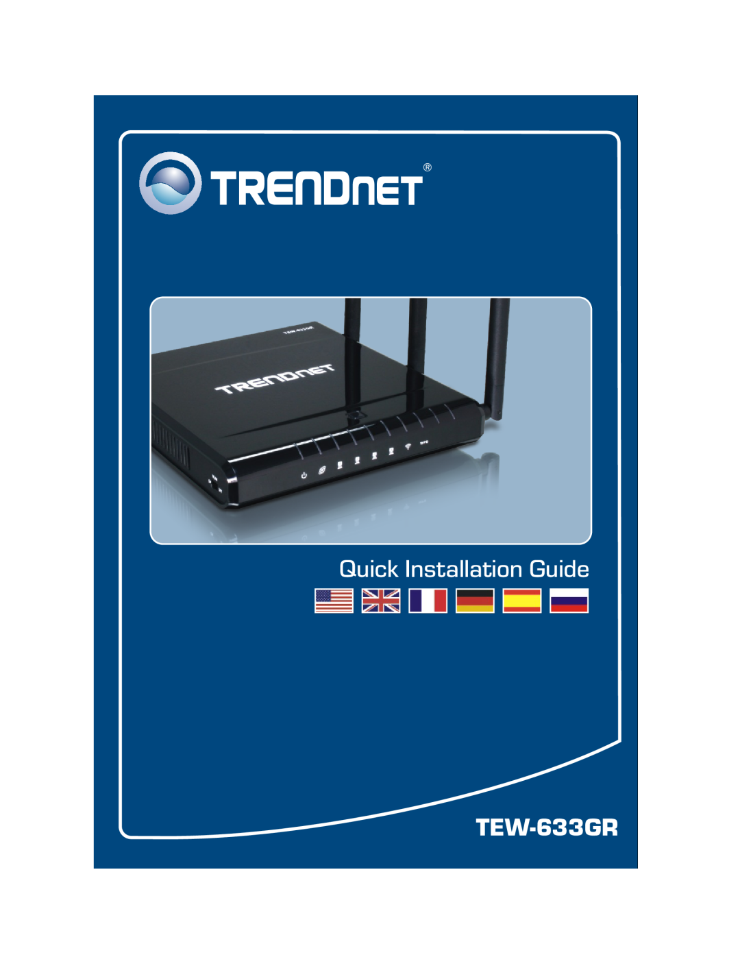 TRENDnet TEW-633GR manual Quick Installation Guide 