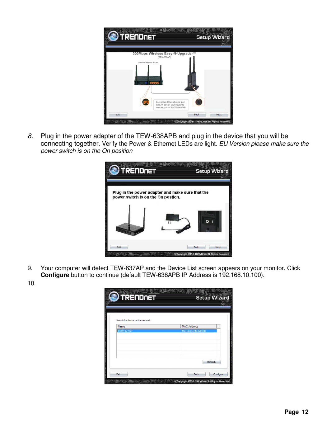 TRENDnet TEW-637AP 3.01 manual 