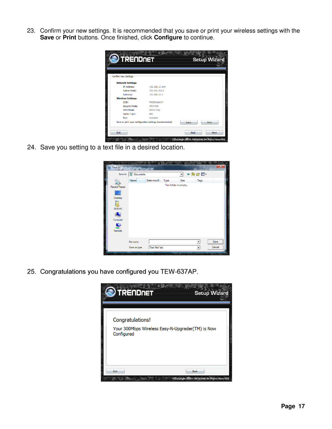 TRENDnet TEW-637AP 3.01 manual 