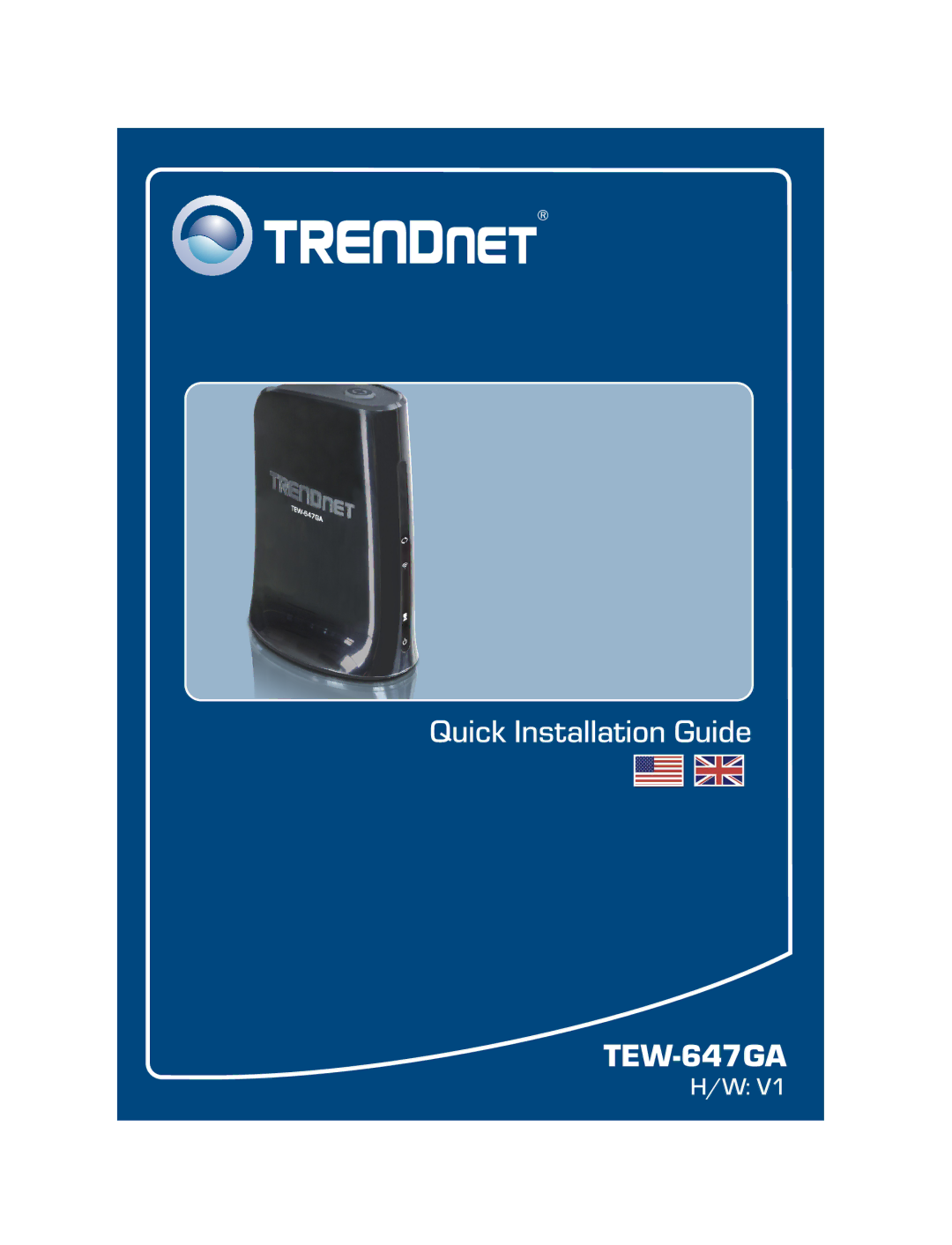 TRENDnet 300Mbps Wireless N Gigabit Router manual TEW-647GA 