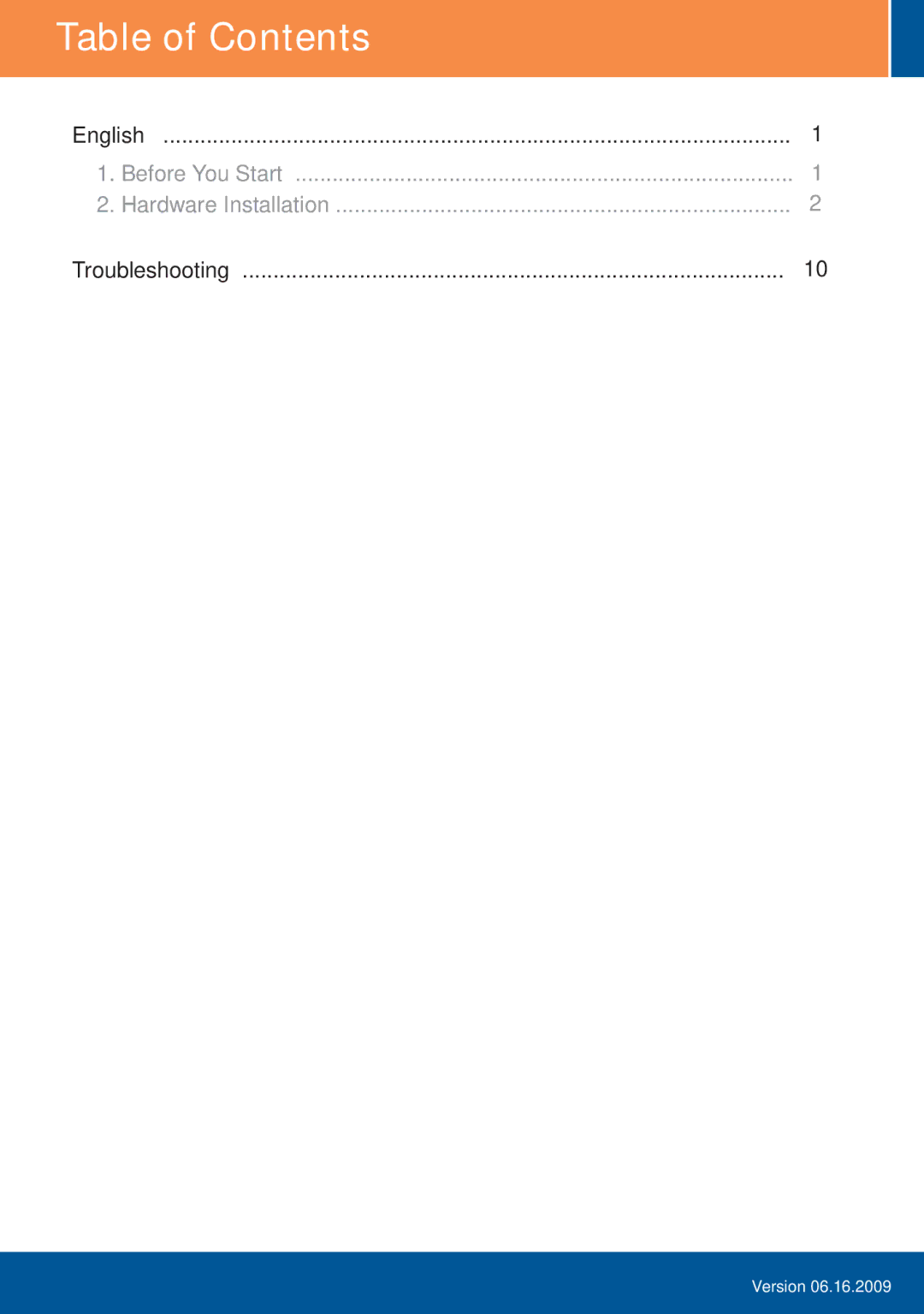 TRENDnet TEW-647GA manual Table of Contents 