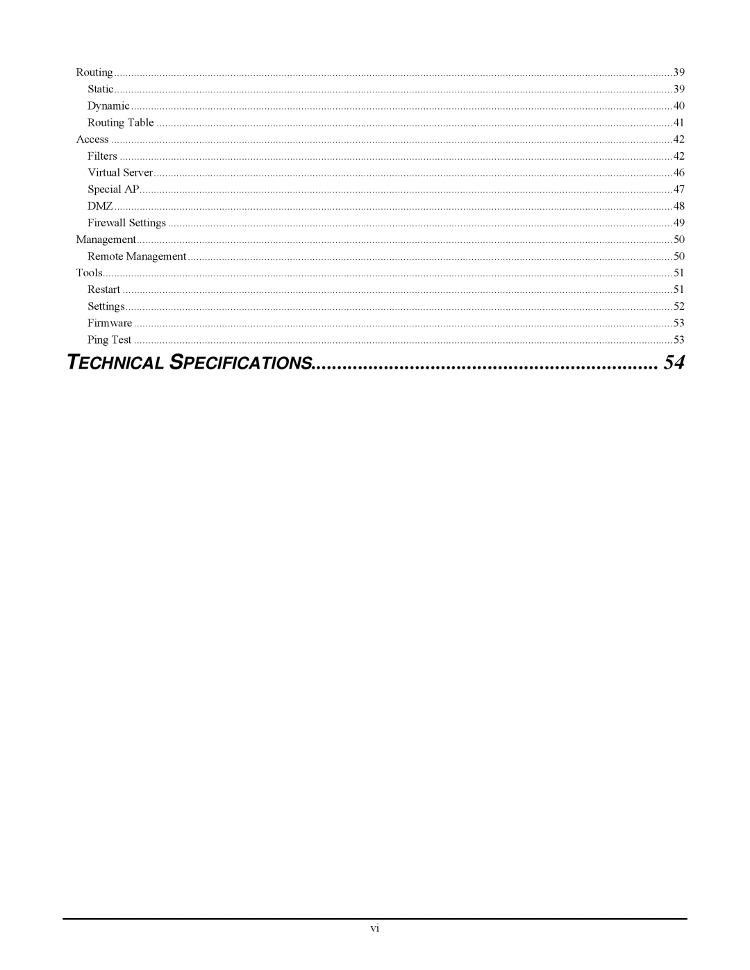 TRENDnet TEW-652BRP manual Echnical S Pecifications 