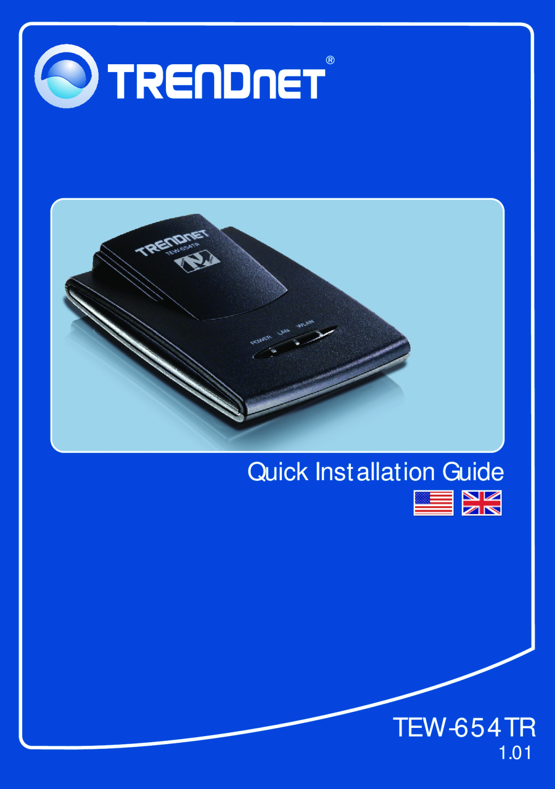 TRENDnet TEW-654TR manual Quick Installation Guide, 1.01 