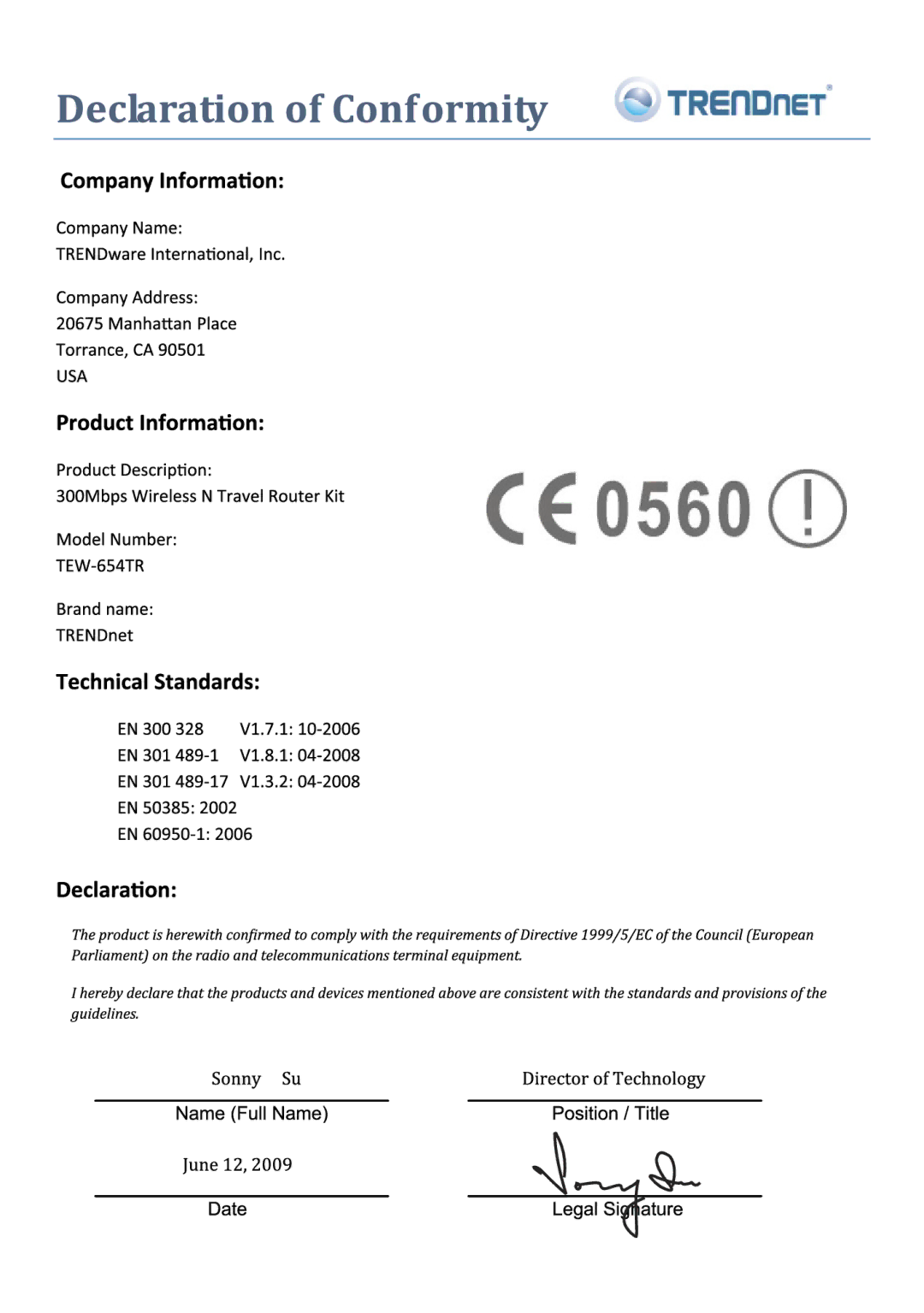 TRENDnet TEW-654TR manual 