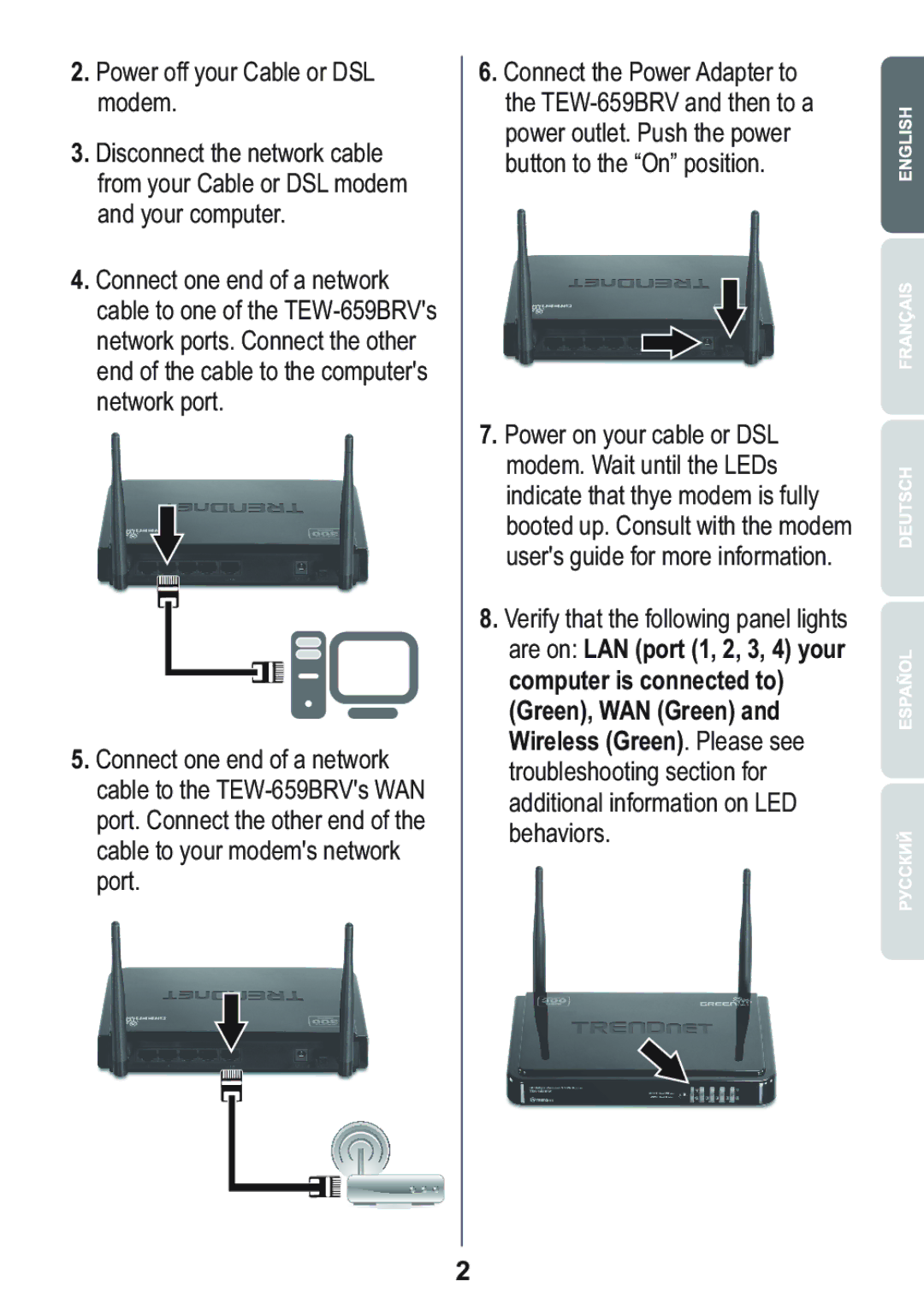 TRENDnet Trendnet 300Mbps Wireless N VPN Router, TEW-659BRV manual 