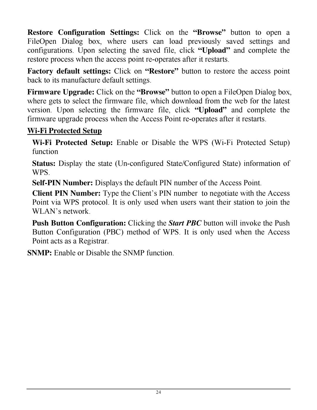 TRENDnet TEW-670APB manual Wi-Fi Protected Setup 