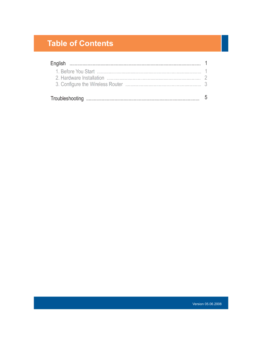 TRENDnet TEW-672GR manual Table of Contents 