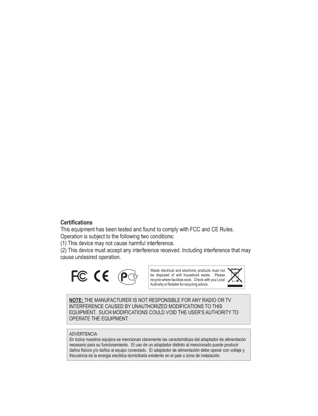 TRENDnet TEW-672GR manual Certifications 