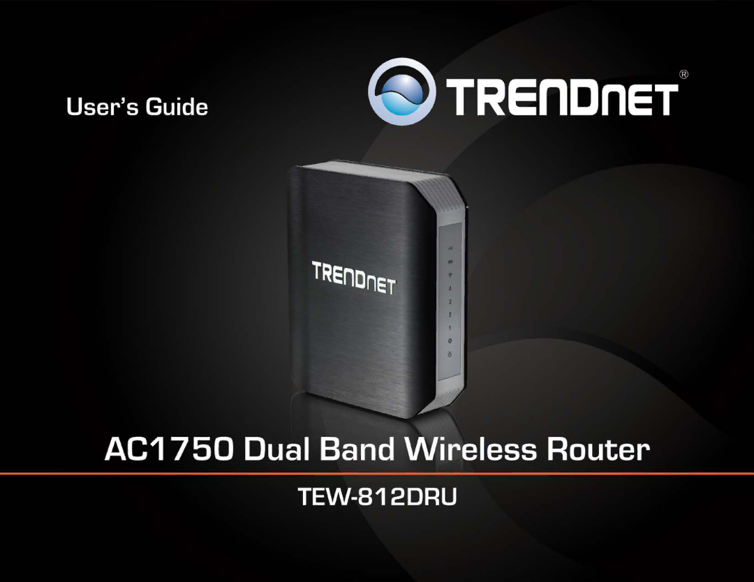 TRENDnet AC1750 Dual Band Wireless Router, TEW-812DRU manual 