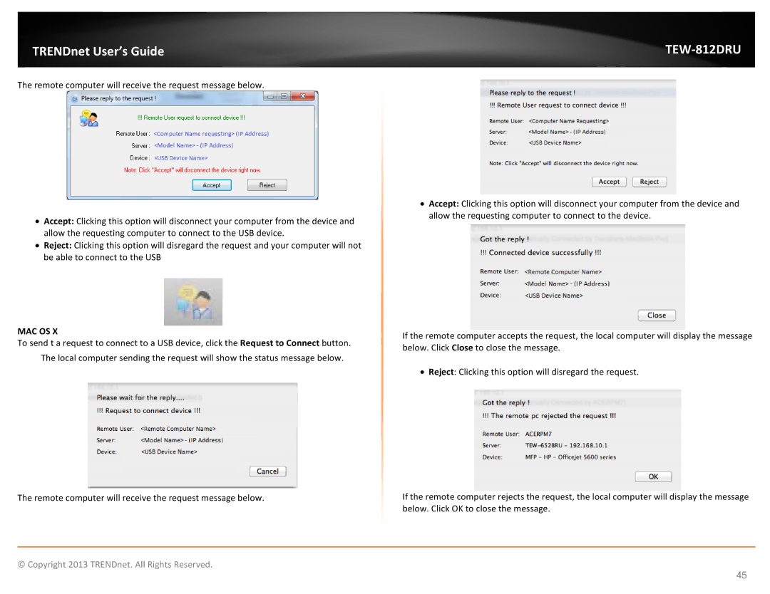 TRENDnet AC1750 Dual Band Wireless Router manual TEW-812DRU 