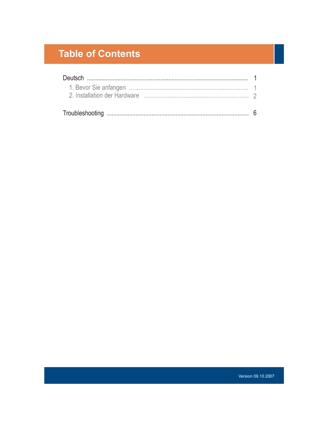 TRENDnet TEW-ASAL1 manual Table of Contents 