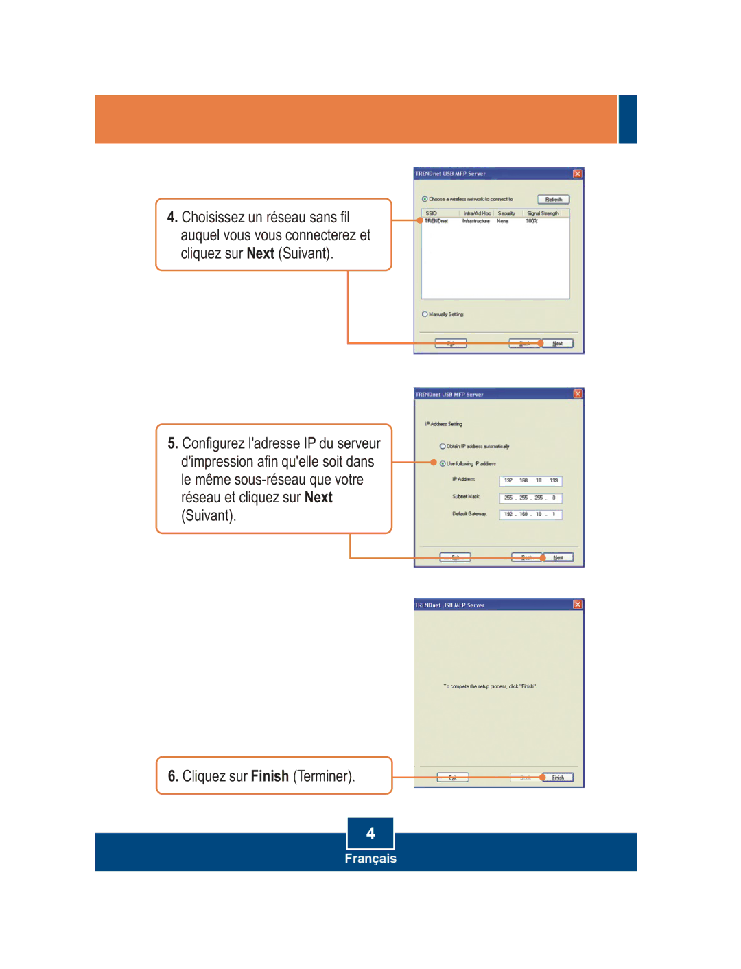 TRENDnet TEW-MP1U manual Français 