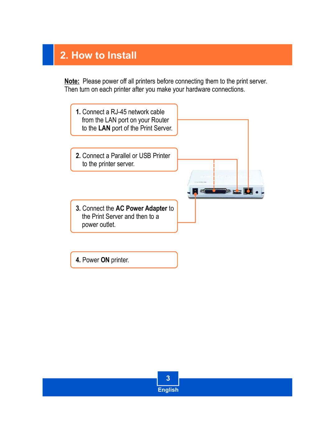 TRENDnet TE100-P11, TEW-P11G manual How to Install 