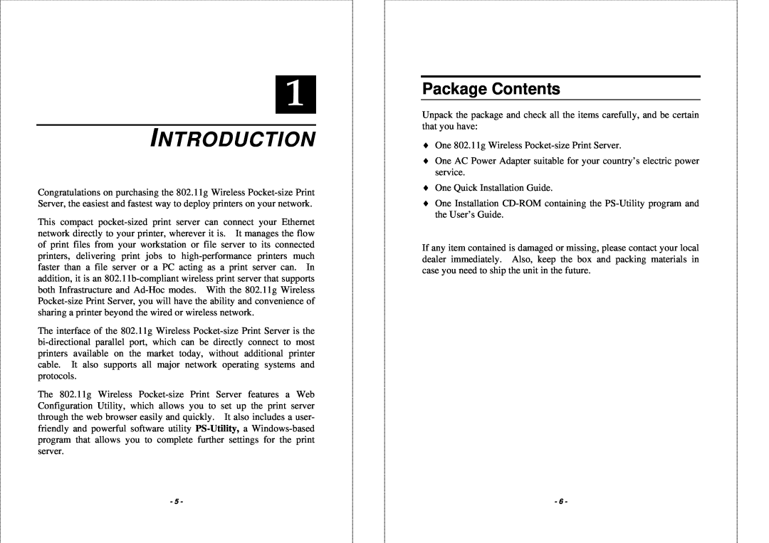 TRENDnet TEW-P1PG manual Introduction, Package Contents 