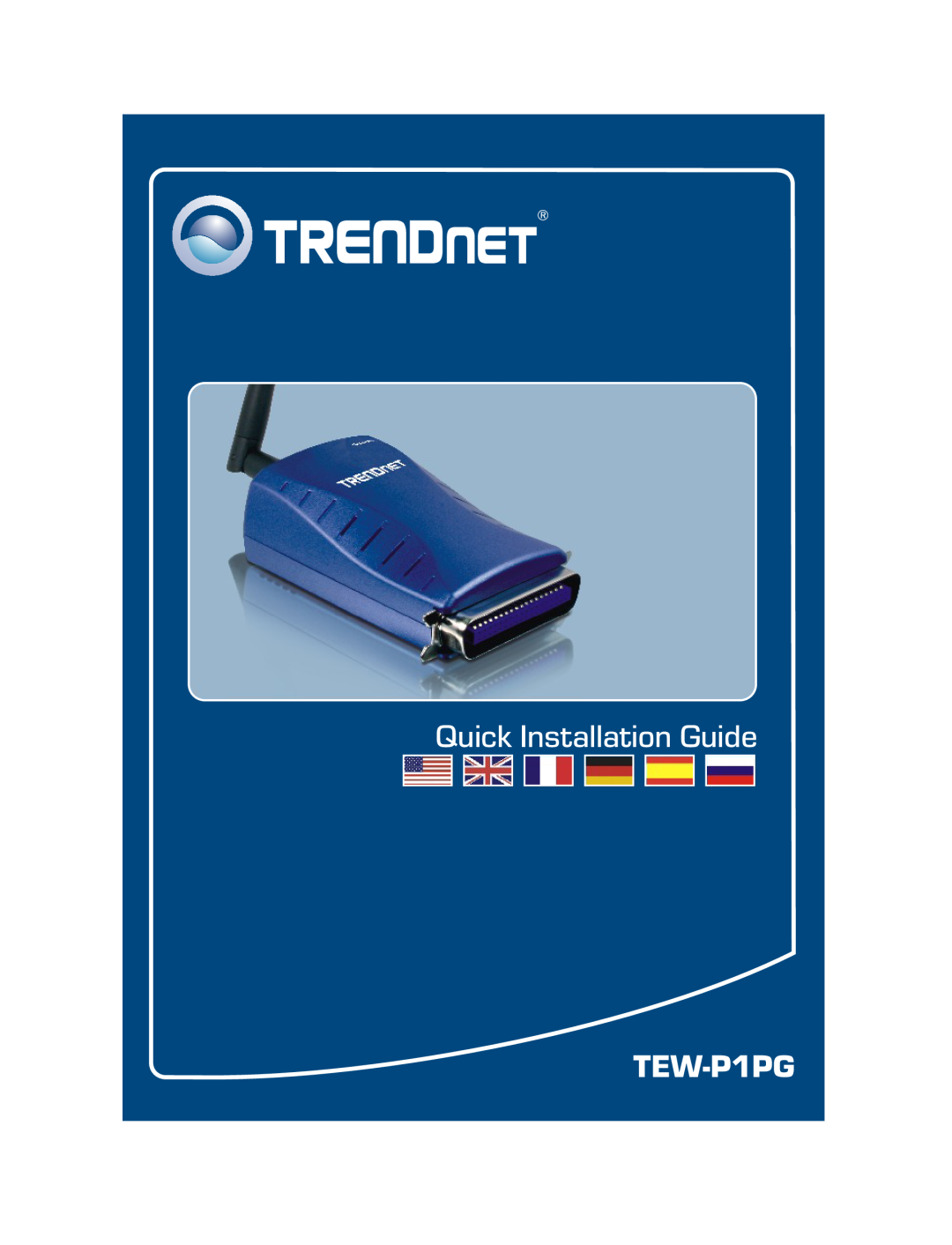 TRENDnet TEW-P1PG manual Quick Installation Guide 