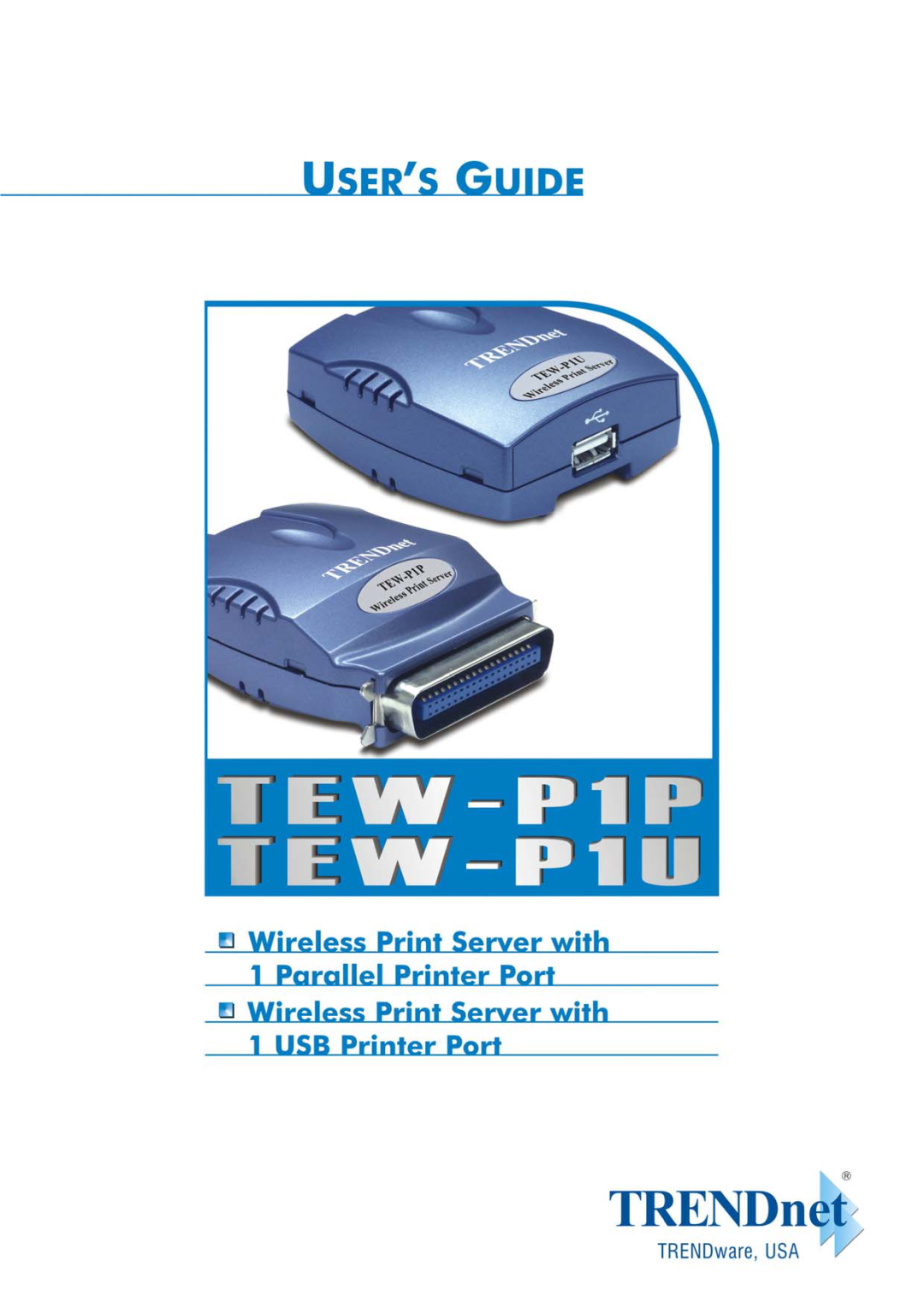 TRENDnet TEW-P1P, TEW-P1U manual 