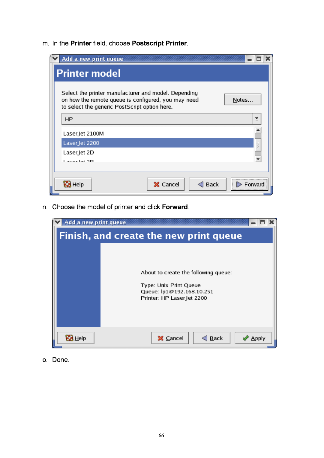 TRENDnet TEW-P1U, TEW-P1P manual m. In the Printer field, choose Postscript Printer 