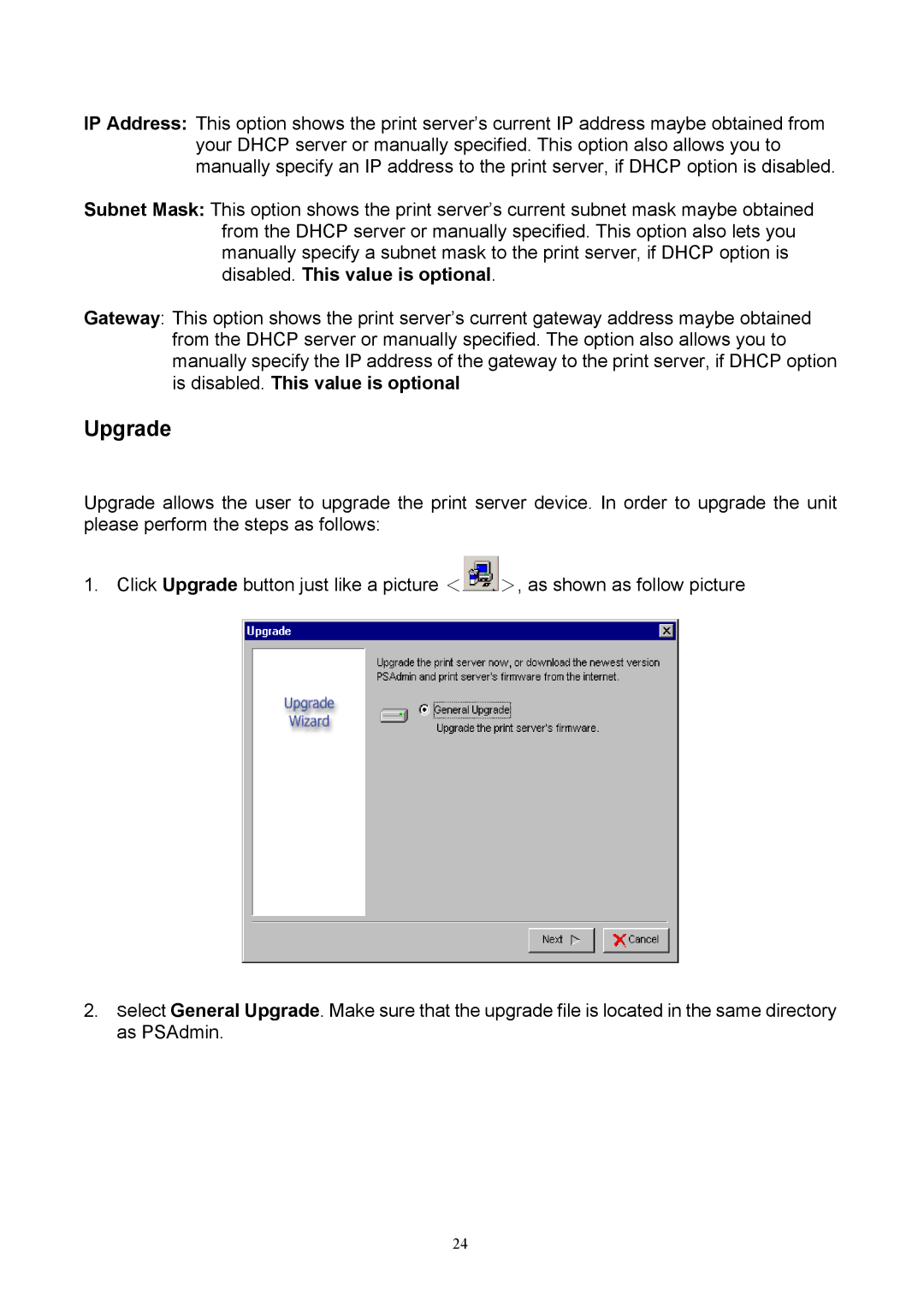 TRENDnet TEW-P1U, TEW-P1P manual Upgrade 