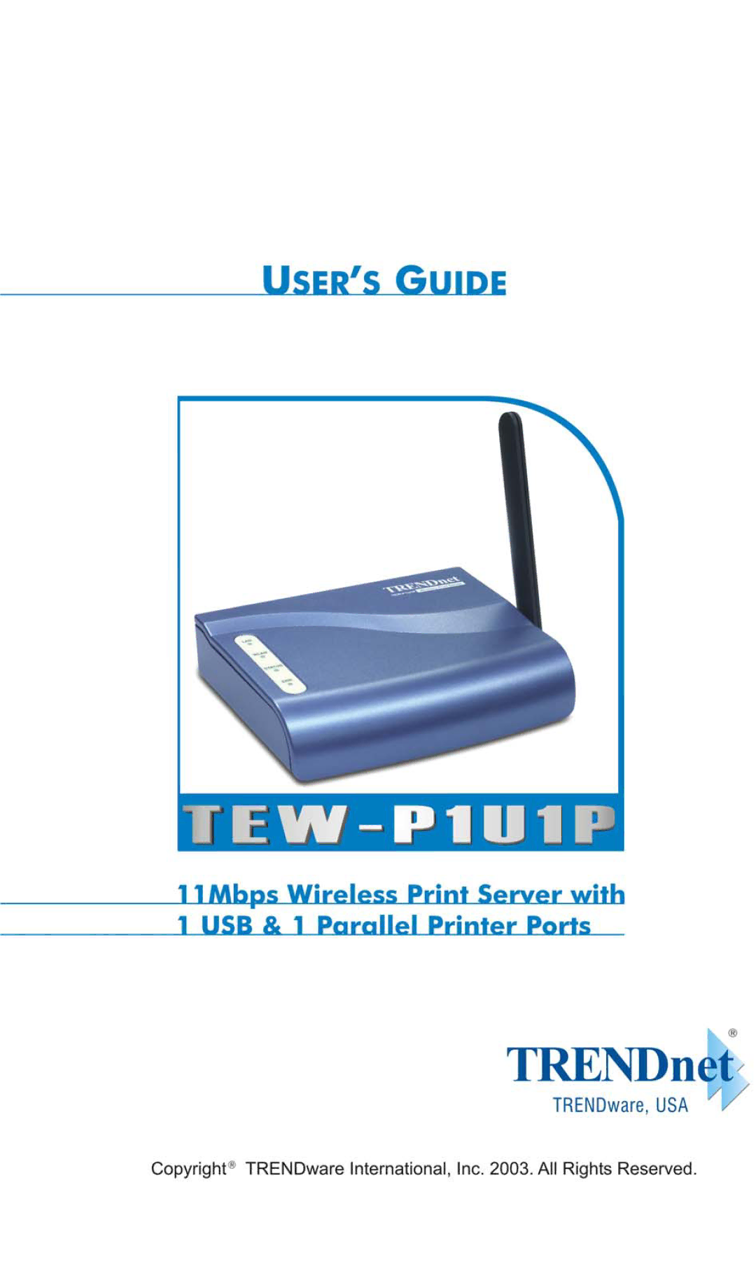 TRENDnet TEW-P1U1P manual 