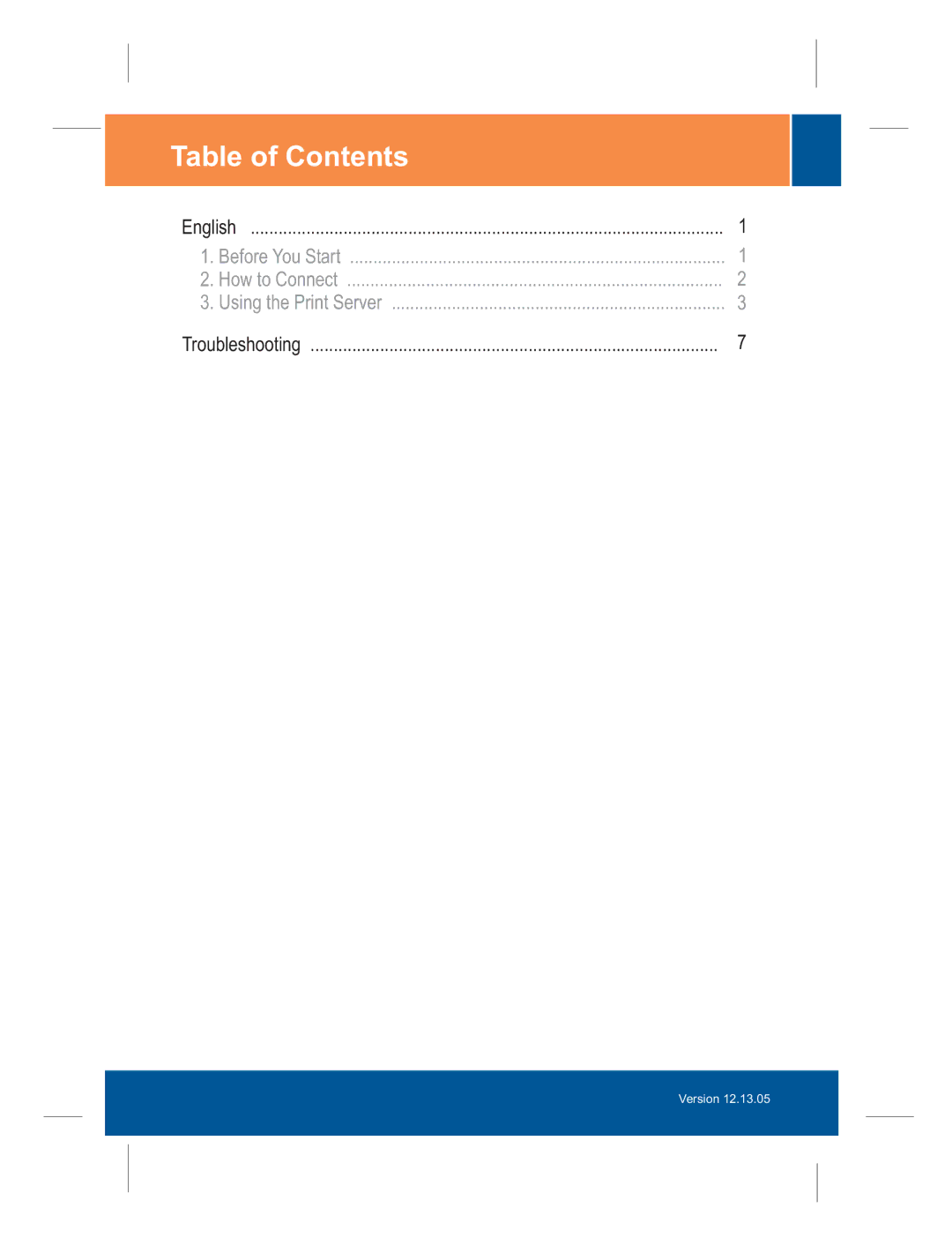 TRENDnet TEW-P21G manual Table of Contents 