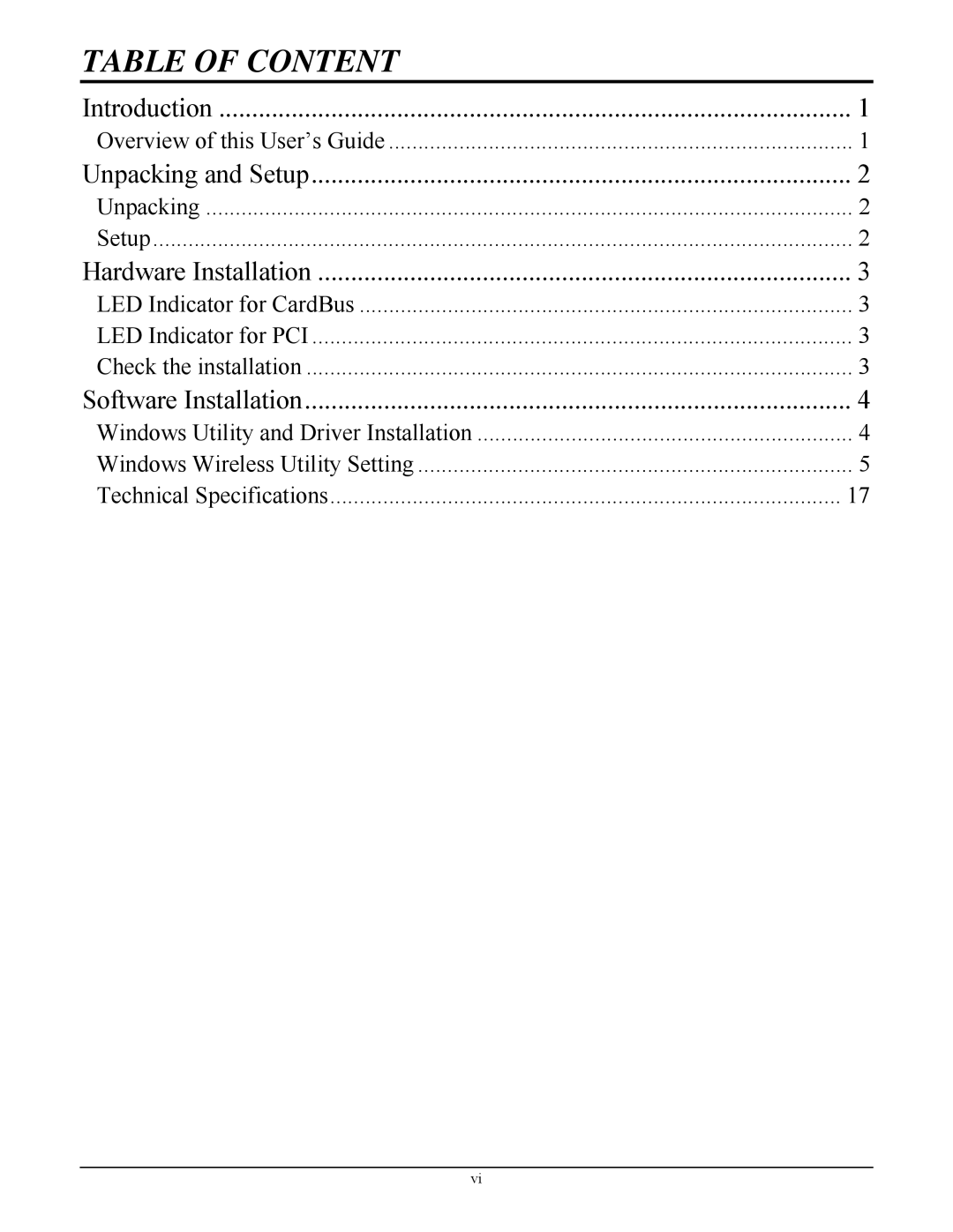 TRENDnet TEW623PI manual Table of Content 