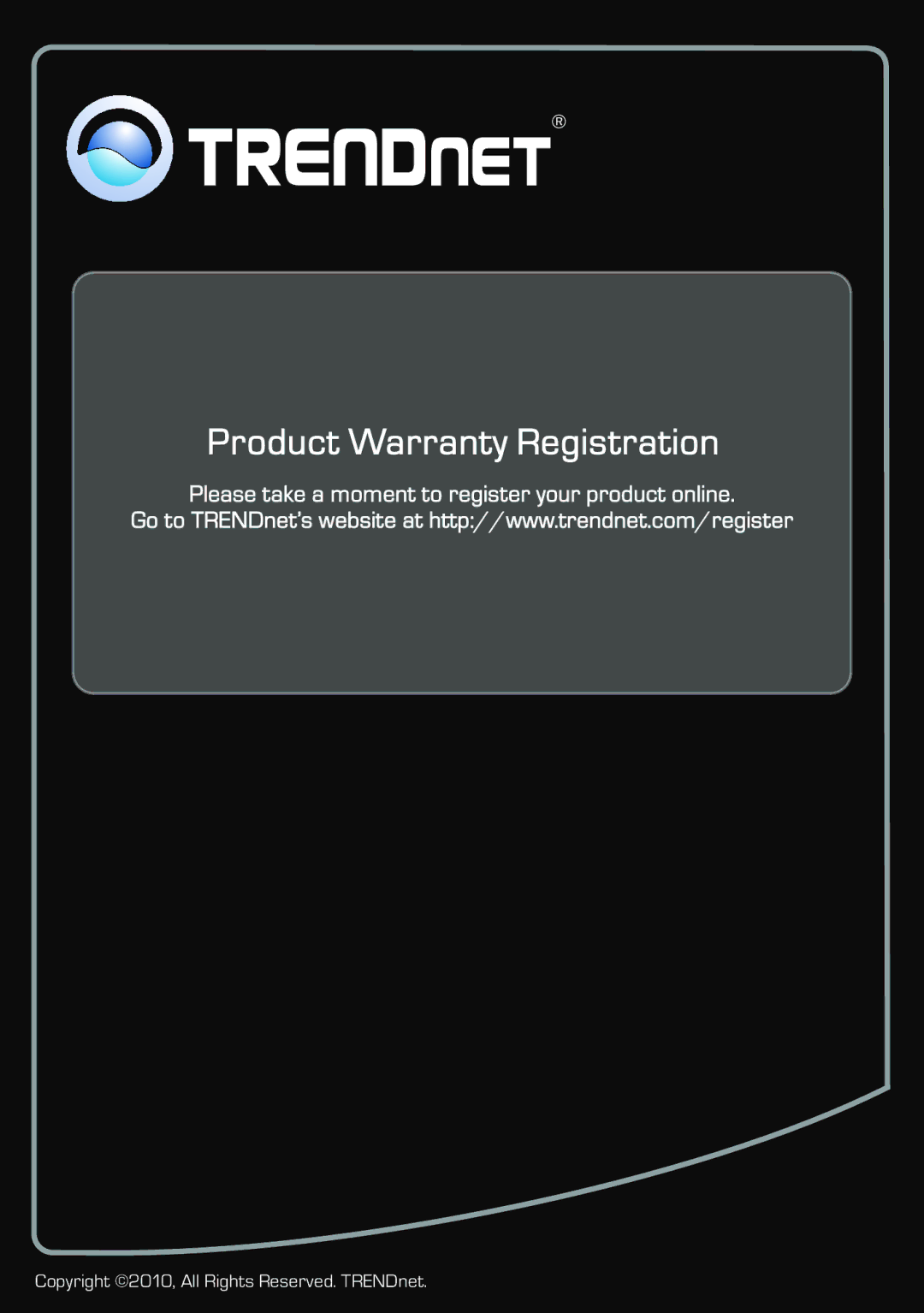 TRENDnet TEW640MB manual Copyright 2010, All Rights Reserved. TRENDnet 