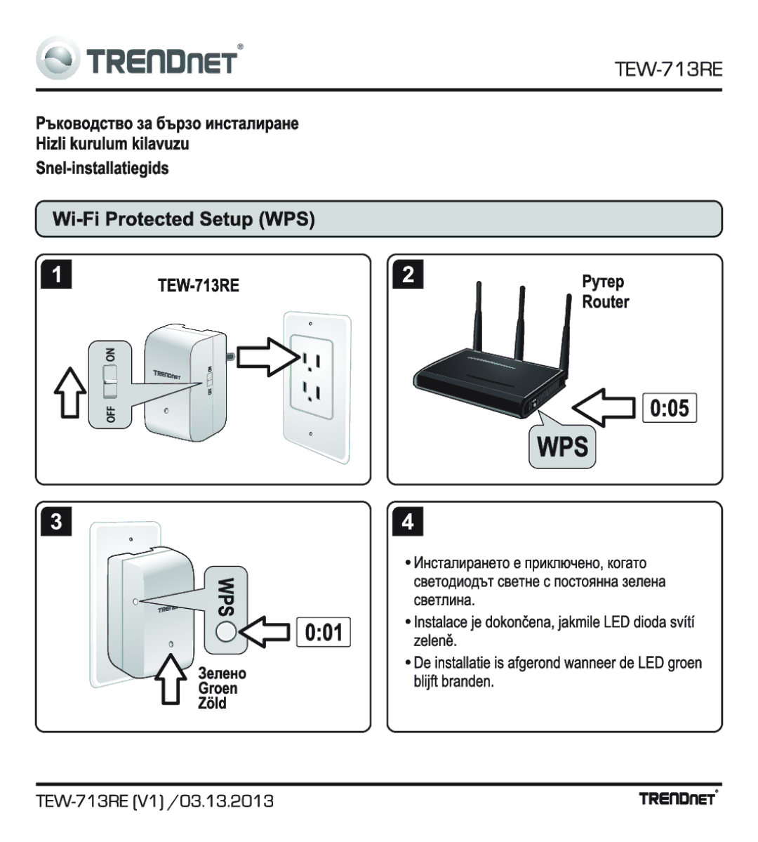 TRENDnet TEW713RE manual 