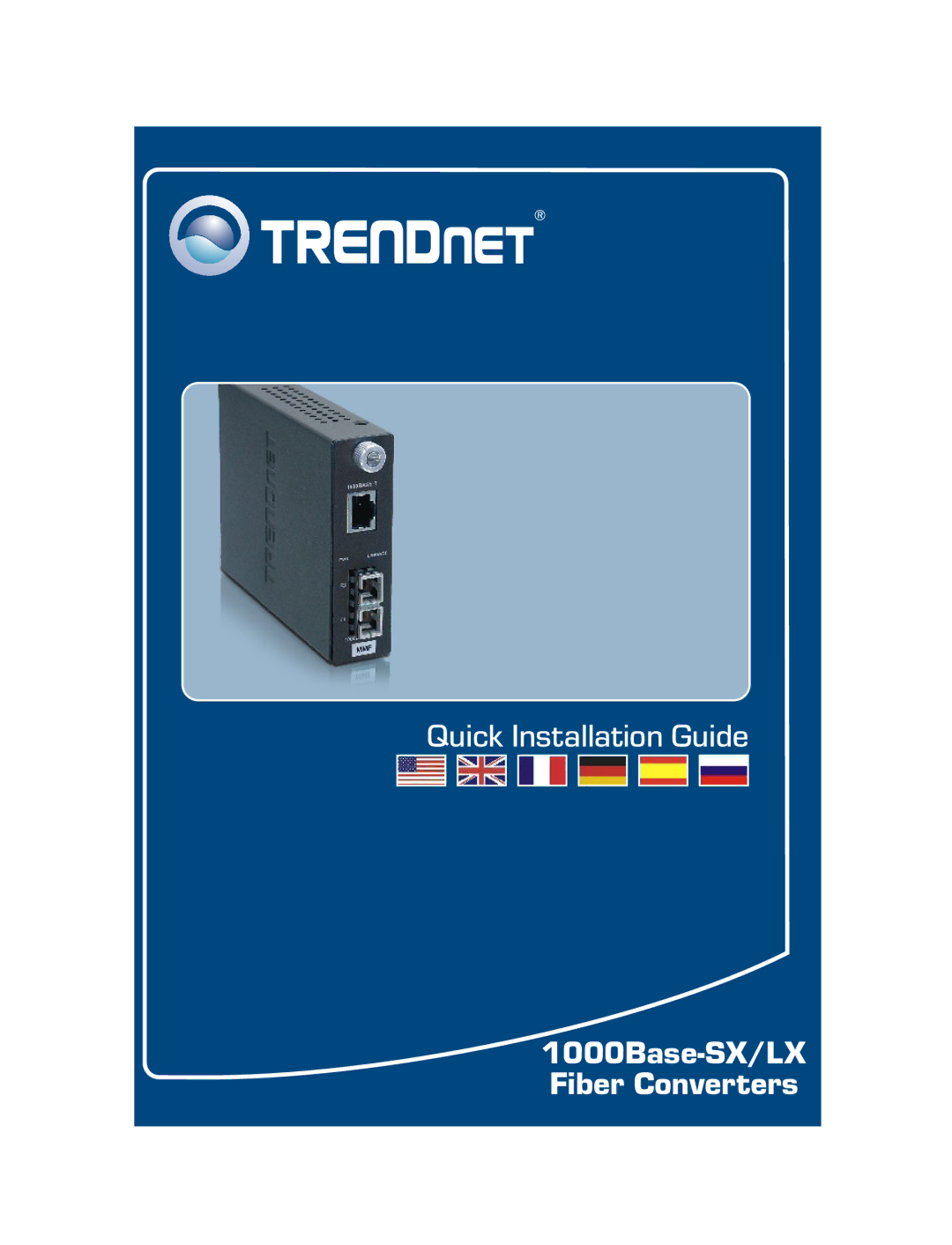 TRENDnet TFC-1000MSC manual 1000Base-SX/LX Fiber Converters 