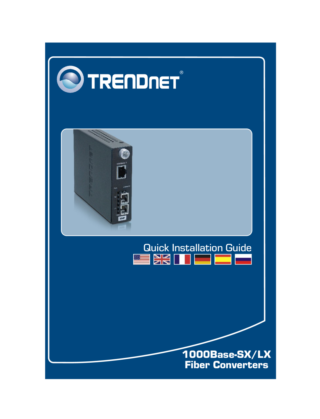 TRENDnet TFC-1000MSC manual Quick Installation Guide, 1000Base-SX/LX Fiber Converters 