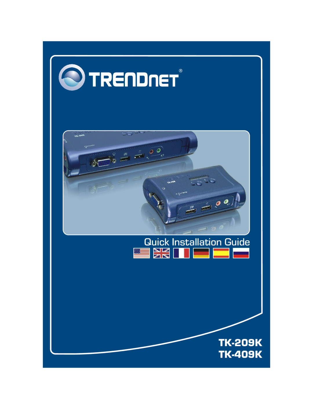 TRENDnet tk-409k, tk-209k manual TK-209K TK-409K 