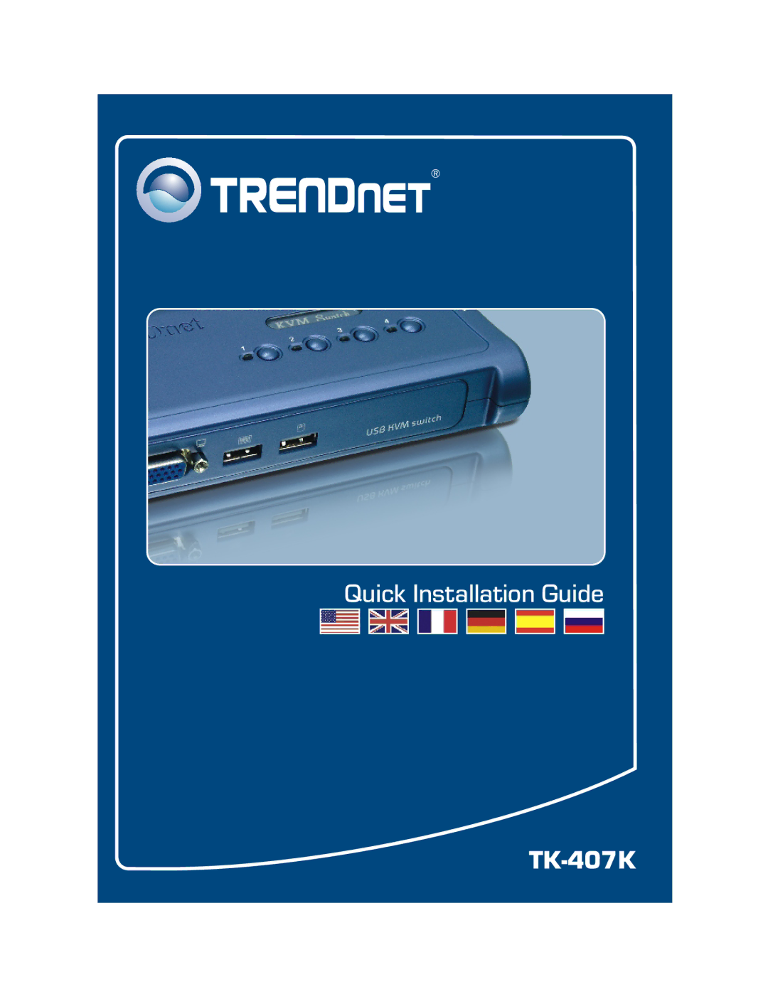 TRENDnet TK-407K manual 