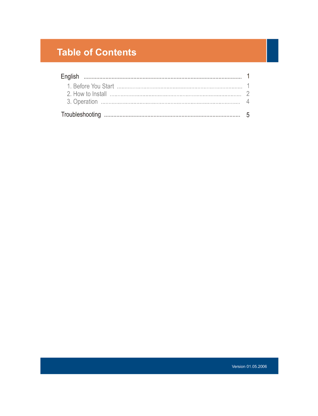 TRENDnet TK-407K manual Table of Contents 