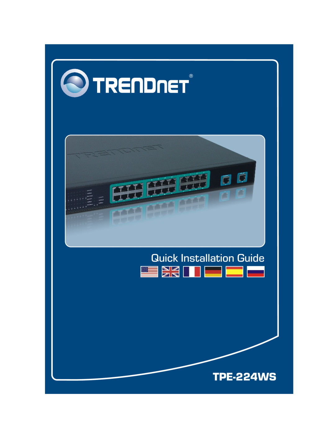 TRENDnet TPE-224WS manual Quick Installation Guide 