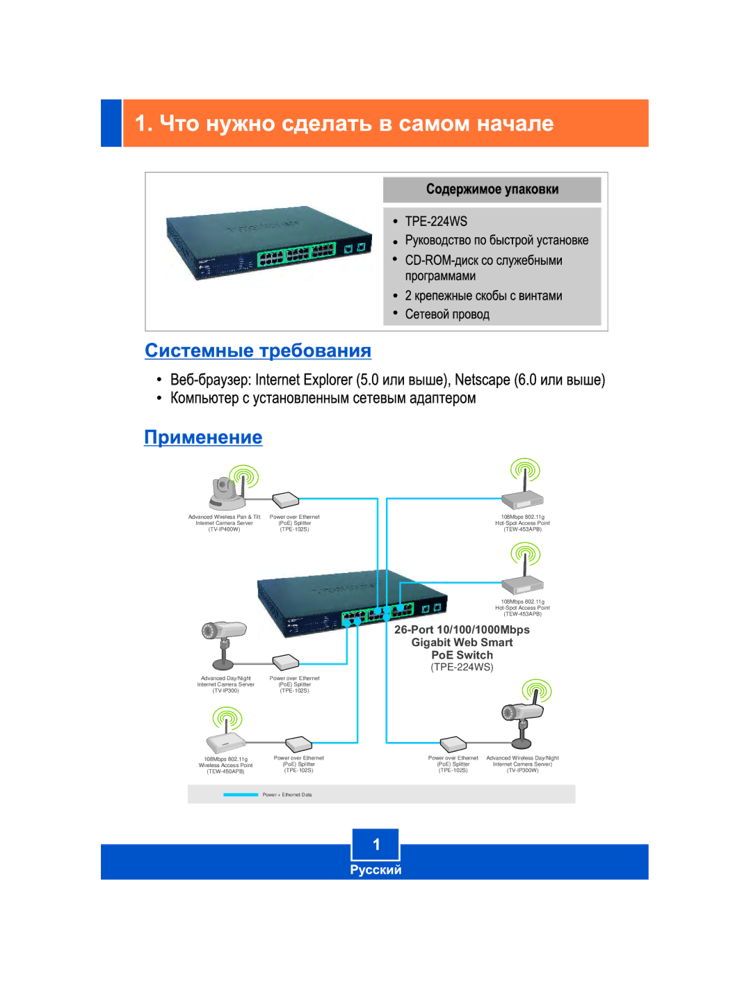 TRENDnet TPE-224WS manual Port 10/100/1000Mbps Gigabit Web Smart PoE Switch 