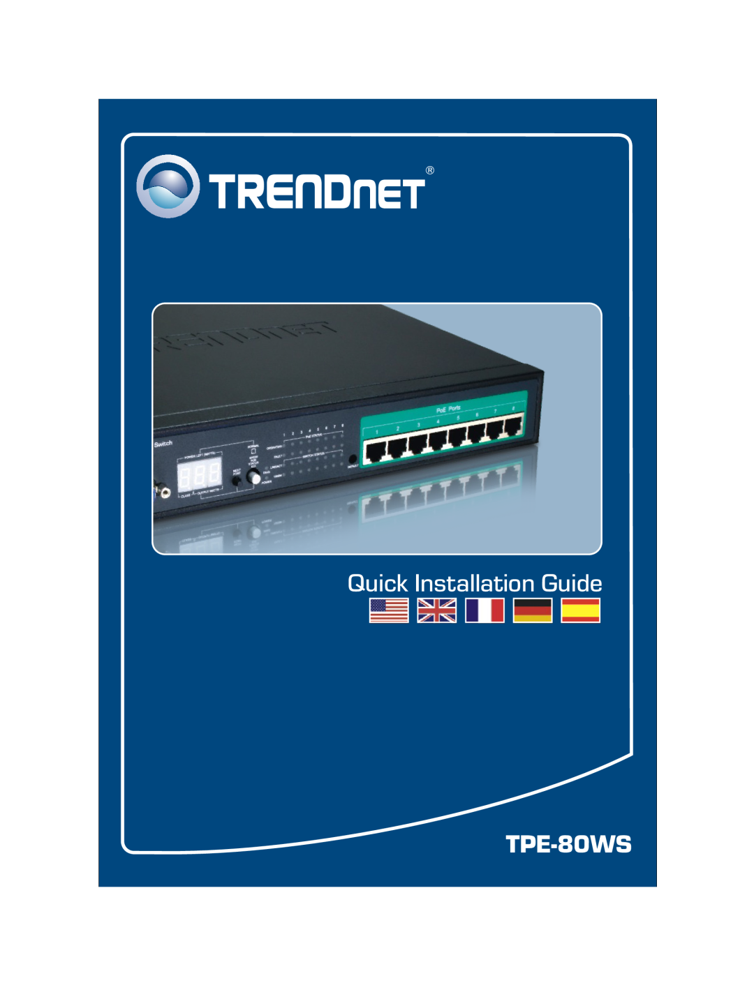 TRENDnet TPE-80WS manual Quick Installation Guide 