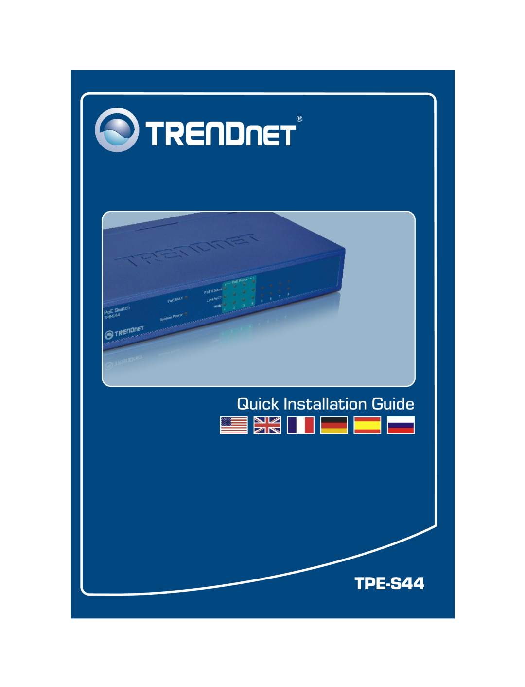 TRENDnet TPE-S44 manual Quick Installation Guide 