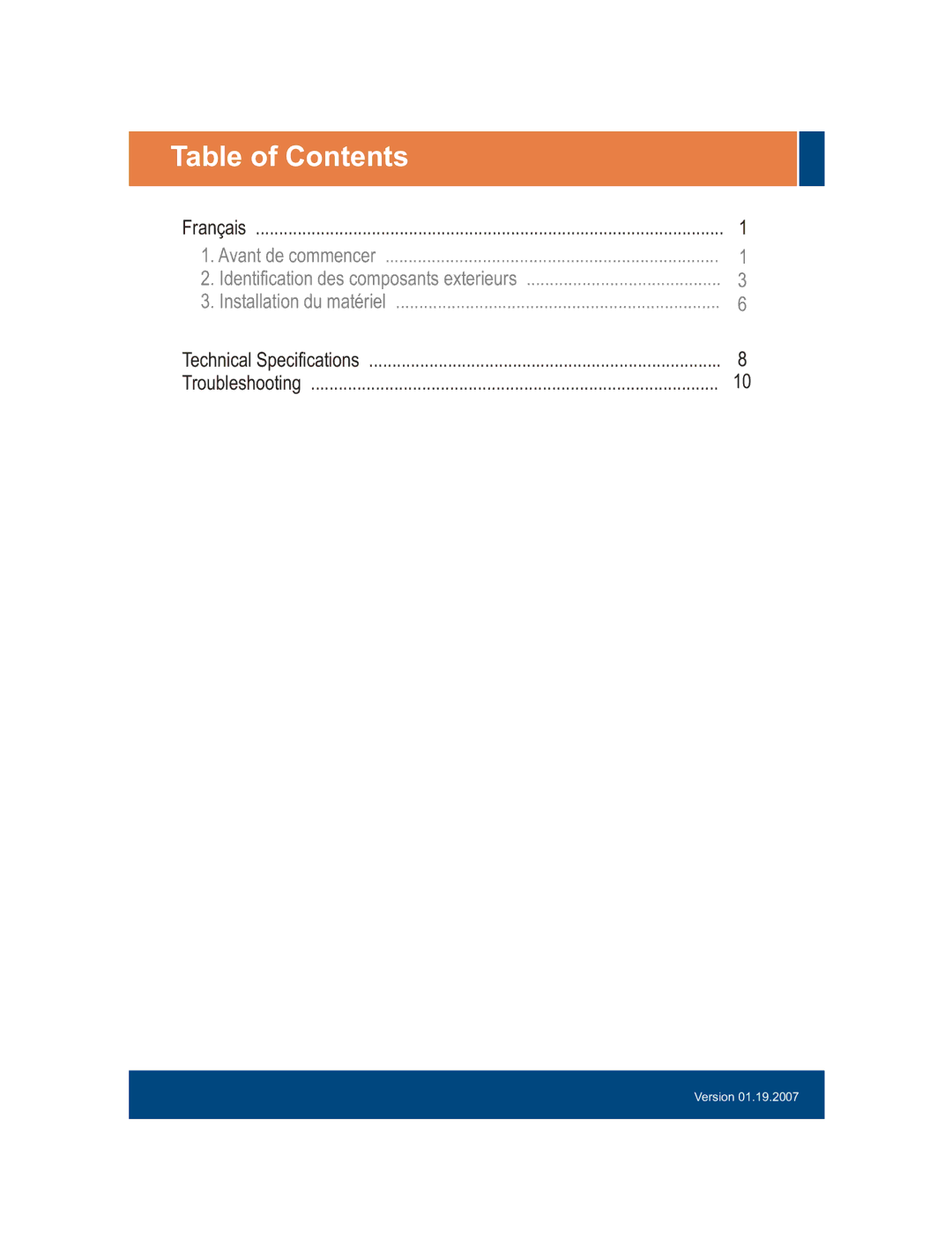 TRENDnet TPE-S44 manual Table of Contents 